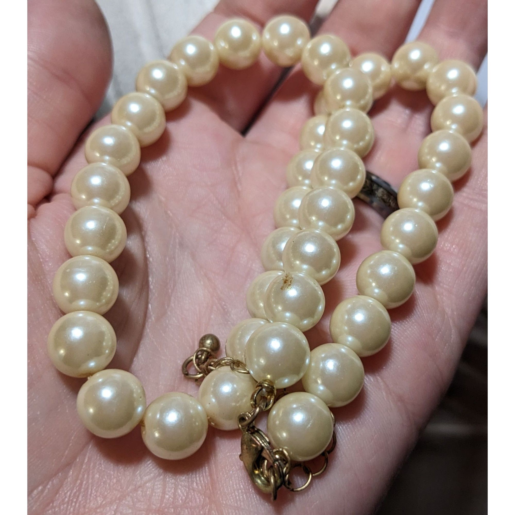 Other Elegant Cream Faux Pearl Bridal Necklace Size ONE SIZE - 7 Thumbnail