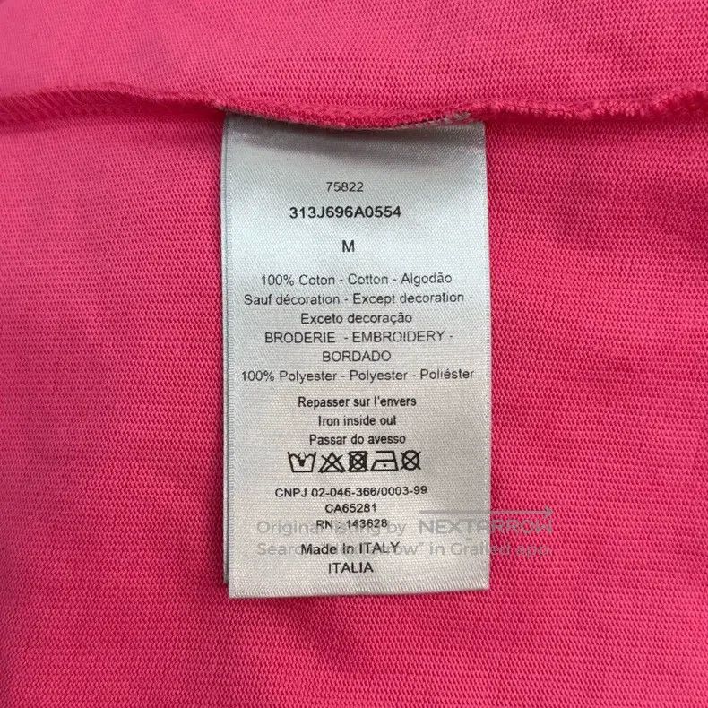 Dior Dior Rose-red gradient embroidery logo short sleeves Size US M / EU 48-50 / 2 - 6 Thumbnail