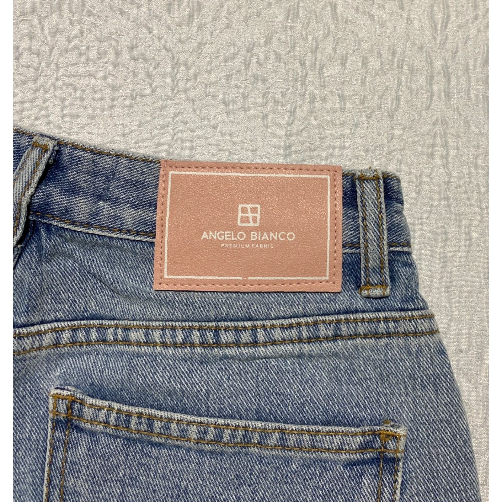 Vintage Angelo Bianco Jeans 5-Pocket Denim Blue Elastic Ankle 90s Grunge High Rise S Women's Size 42" / US 20 - 4 Thumbnail