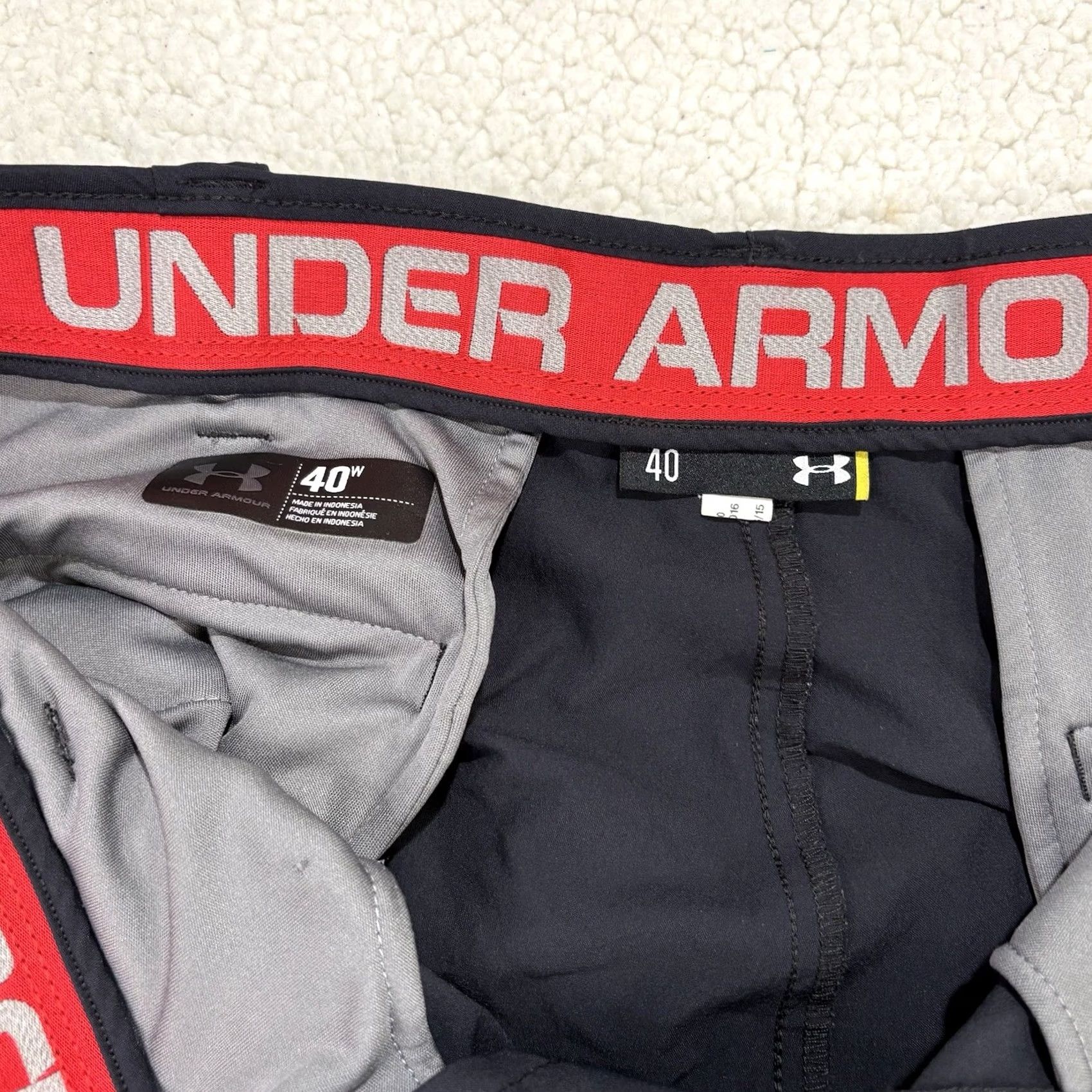 Under Armour Under Armour Mens Black Chino Golf Performance Stretch Straight Pants Size 40x32 Size US 40 / EU 56 - 7 Thumbnail