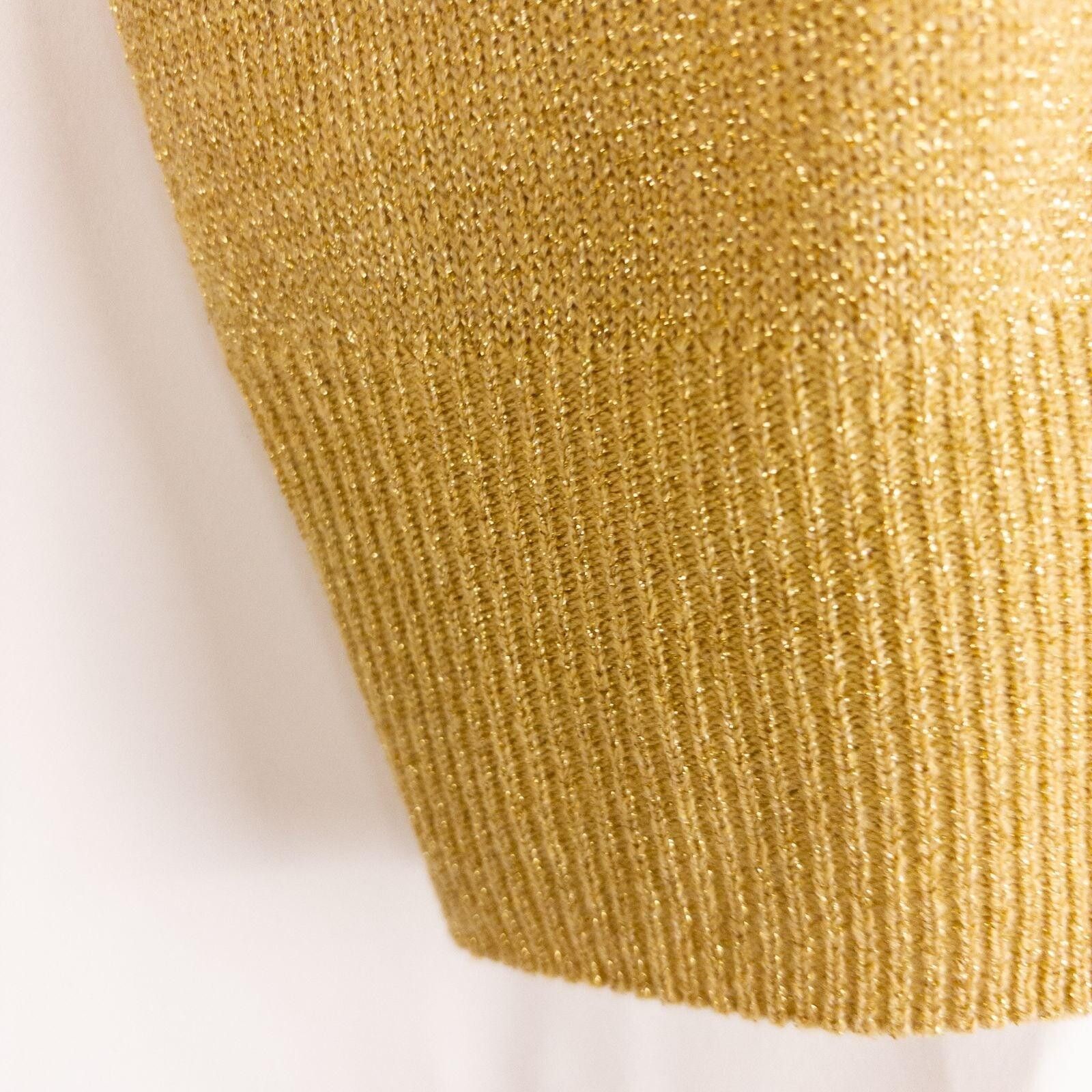 Other Dress Barn Gold Solid Top Womens Small Petite Size S / US 4 / IT 40 - 6 Thumbnail