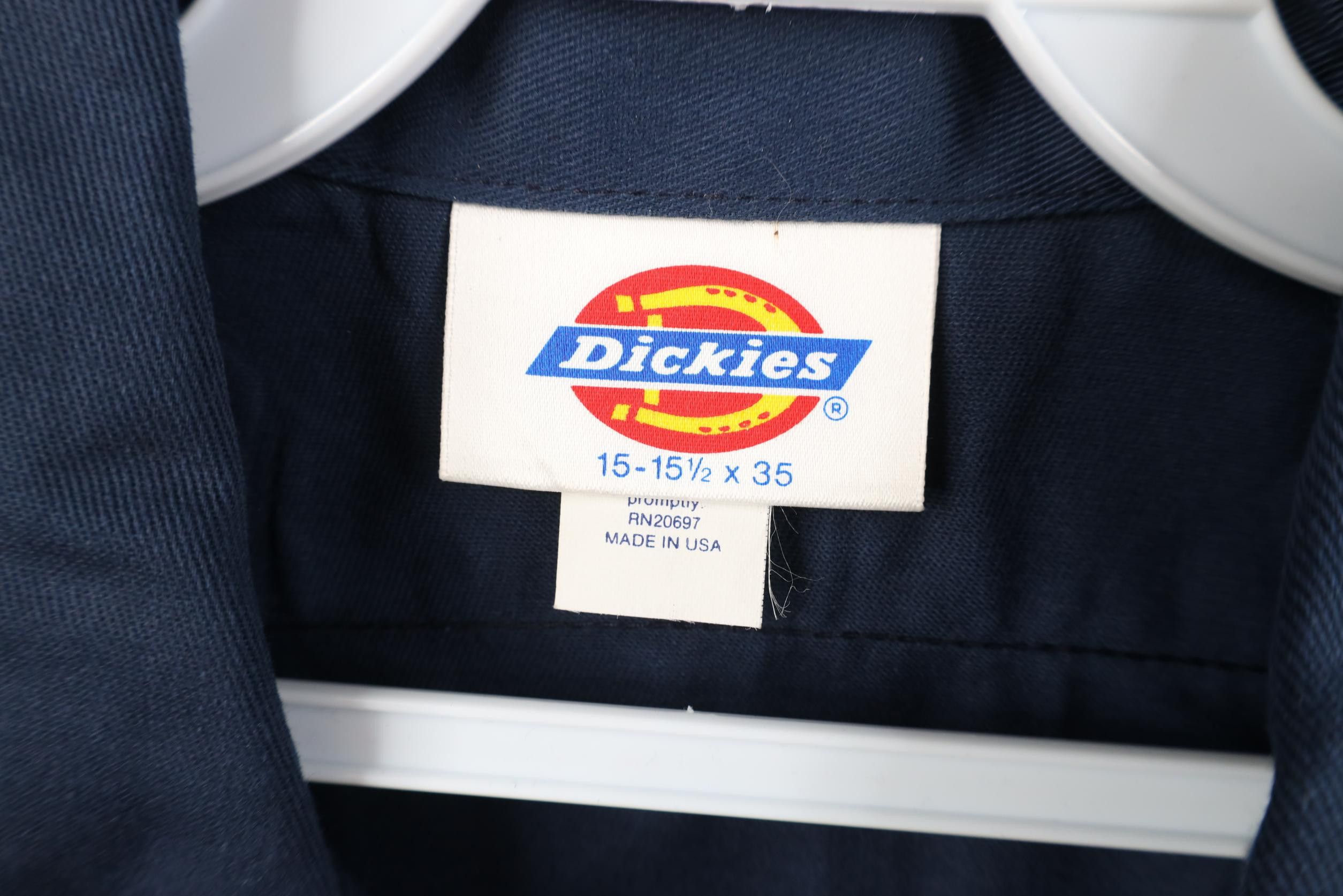 Dickies Deadstock Vintage 90s Dickies Mechanic Button Shirt Blue USA Size US M / EU 48-50 / 2 - 9 Thumbnail