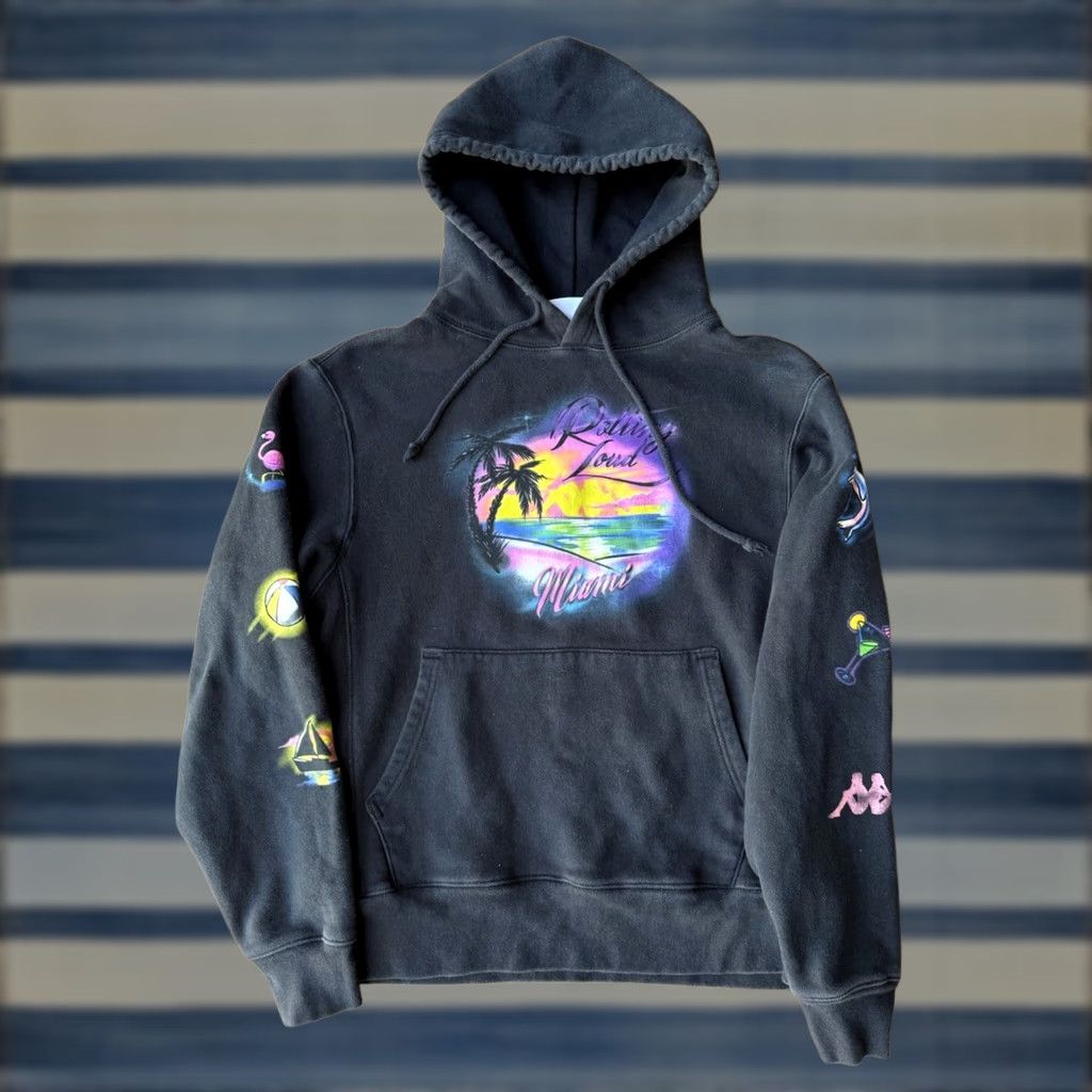 Kappa Kappa X Rolling Loud Miami Concert Festival Hoodie Sweatshirt Small Black Pullover Men's Hooded Graphic Print Size US S / EU 44-46 / 1 - 1 Thumbnail