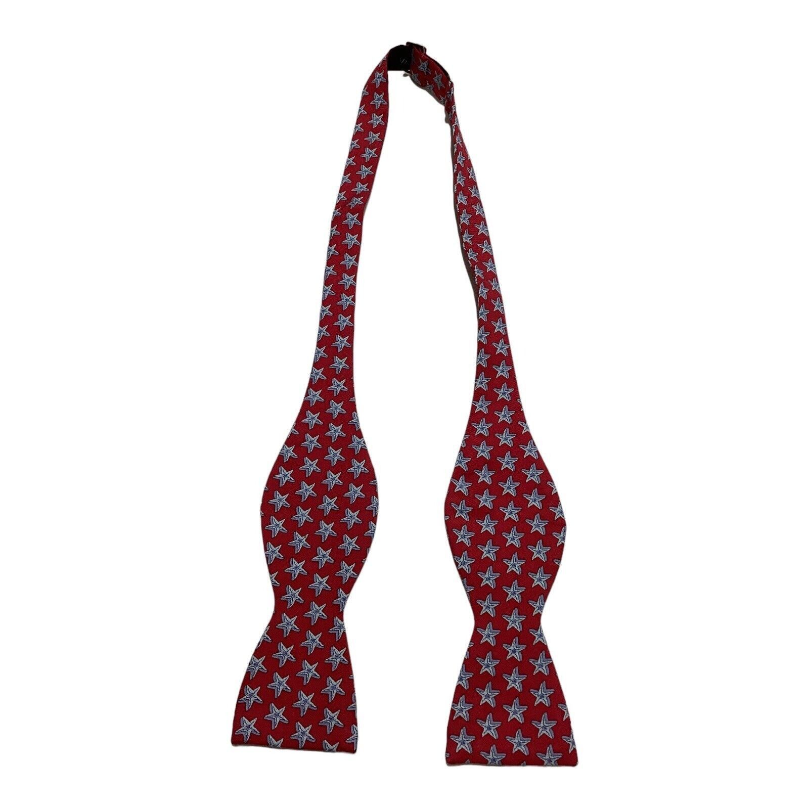 Vineyard Vines VINEYARD VINES Red Sea Star Print Adjustable Self Bow Tie Si Size ONE SIZE - 1 Thumbnail