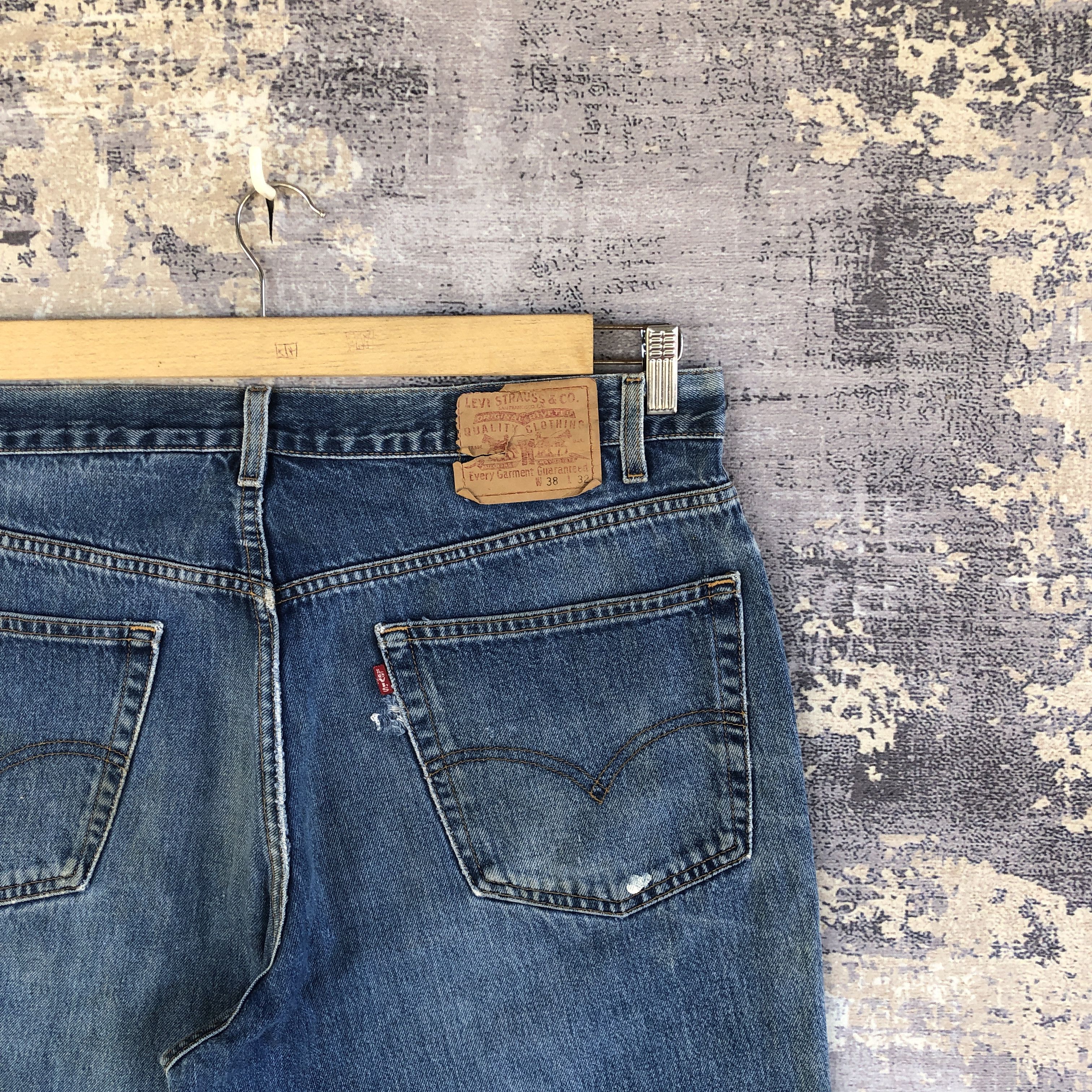 Levi's Vintage Levis Distressed Jeans Levi's Painter Faded Denim Size US 36 / EU 52 - 5 Thumbnail