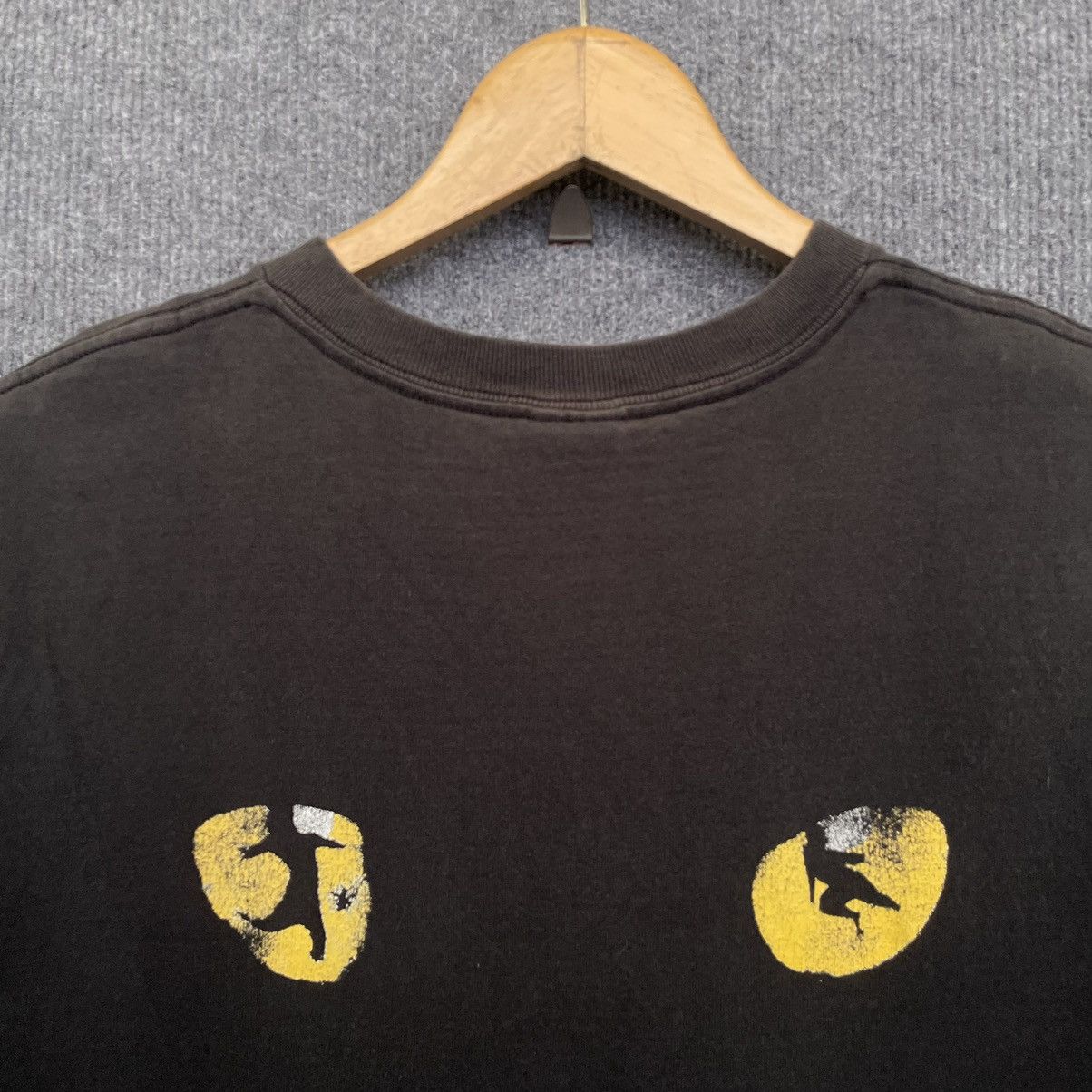 Vintage 1998 Cats Musical Movie Promo T Shirt Faded Black Size US S / EU 44-46 / 1 - 2 Thumbnail