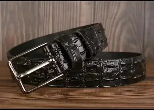 Jewelry Crocodile Leather Pin Alligator Belt Size ONE SIZE - 3 Thumbnail
