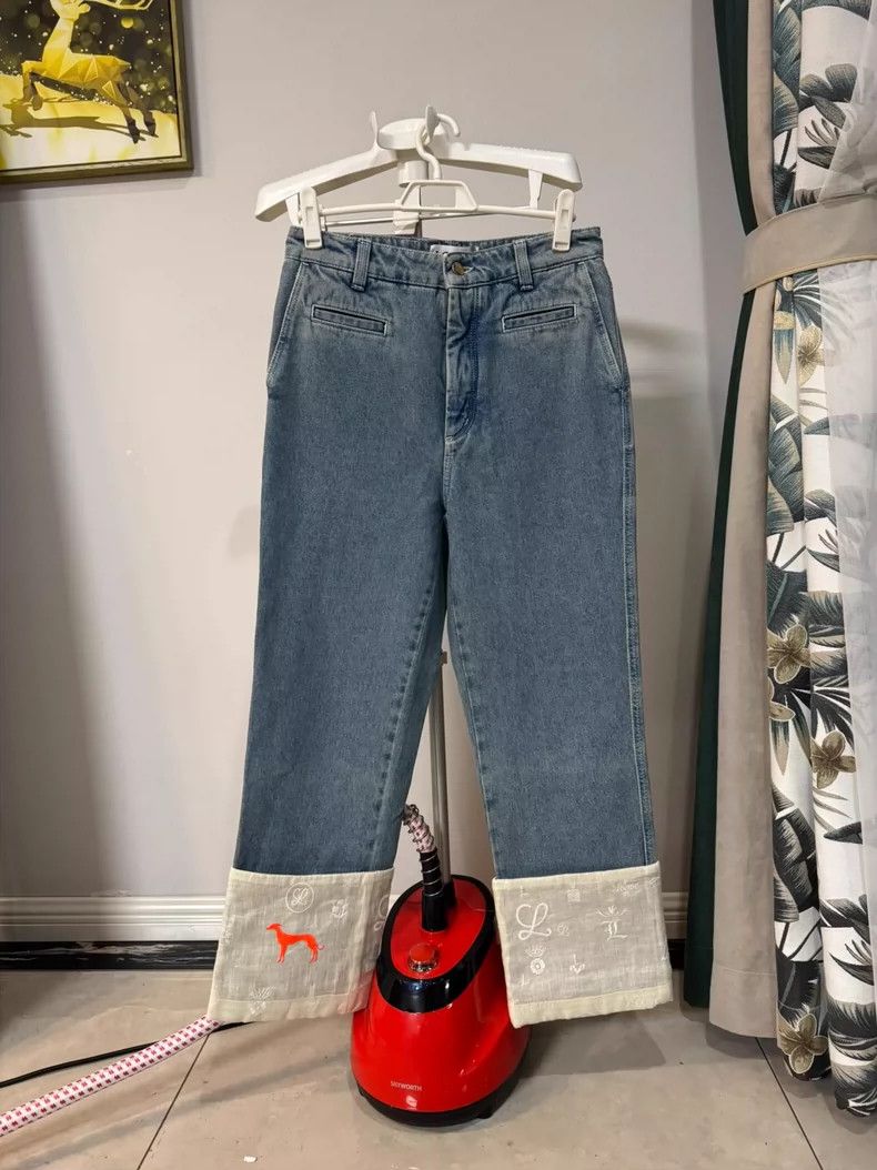 Loewe Women's Fisherman Denim Pants Size 40- DMC