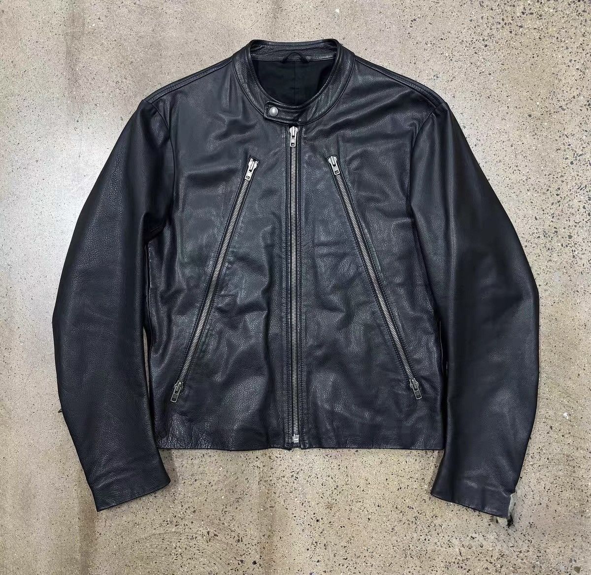 Maison Margiela Maison Margiela 08ss Zip-up Leather Jacket, 5-zip motorcycle Size US L / EU 52-54 / 3 - 1 Thumbnail