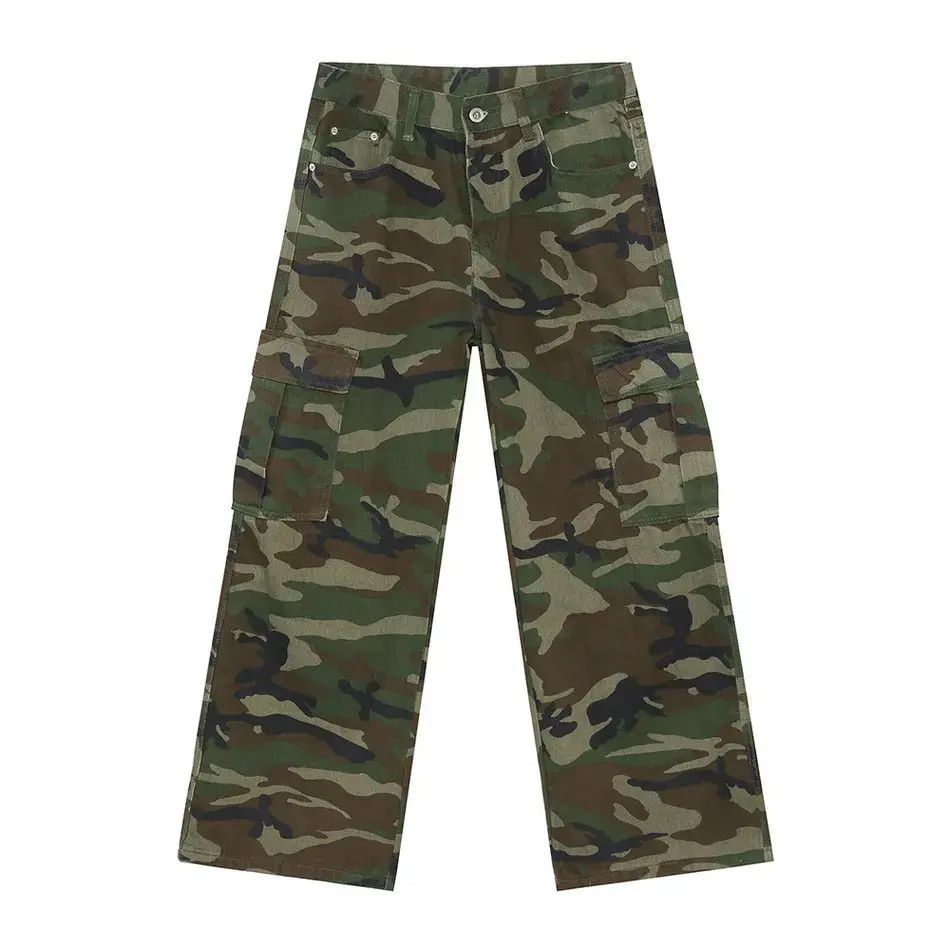 Japanese Brand Retro camouflage loose casual jeans Size US 32 / EU 48 - 5 Thumbnail