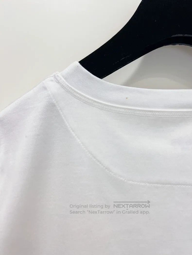 Hermes Hermes White Single Pocket Embroidered Short Sleeve T-Shir Size S / US 4 / IT 40 - 5 Thumbnail