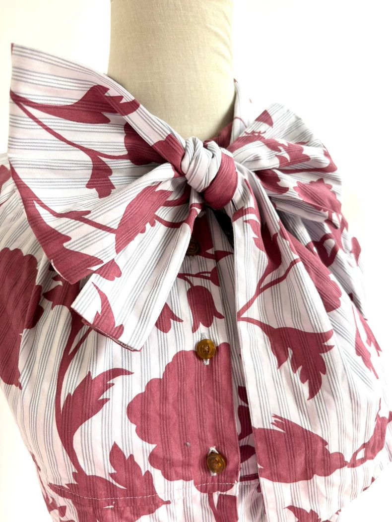 Vivienne Westwood Vivienne Westwood size1 Red floral bow tie shirt vest Size M / US 6-8 / IT 42-44 - 5 Thumbnail