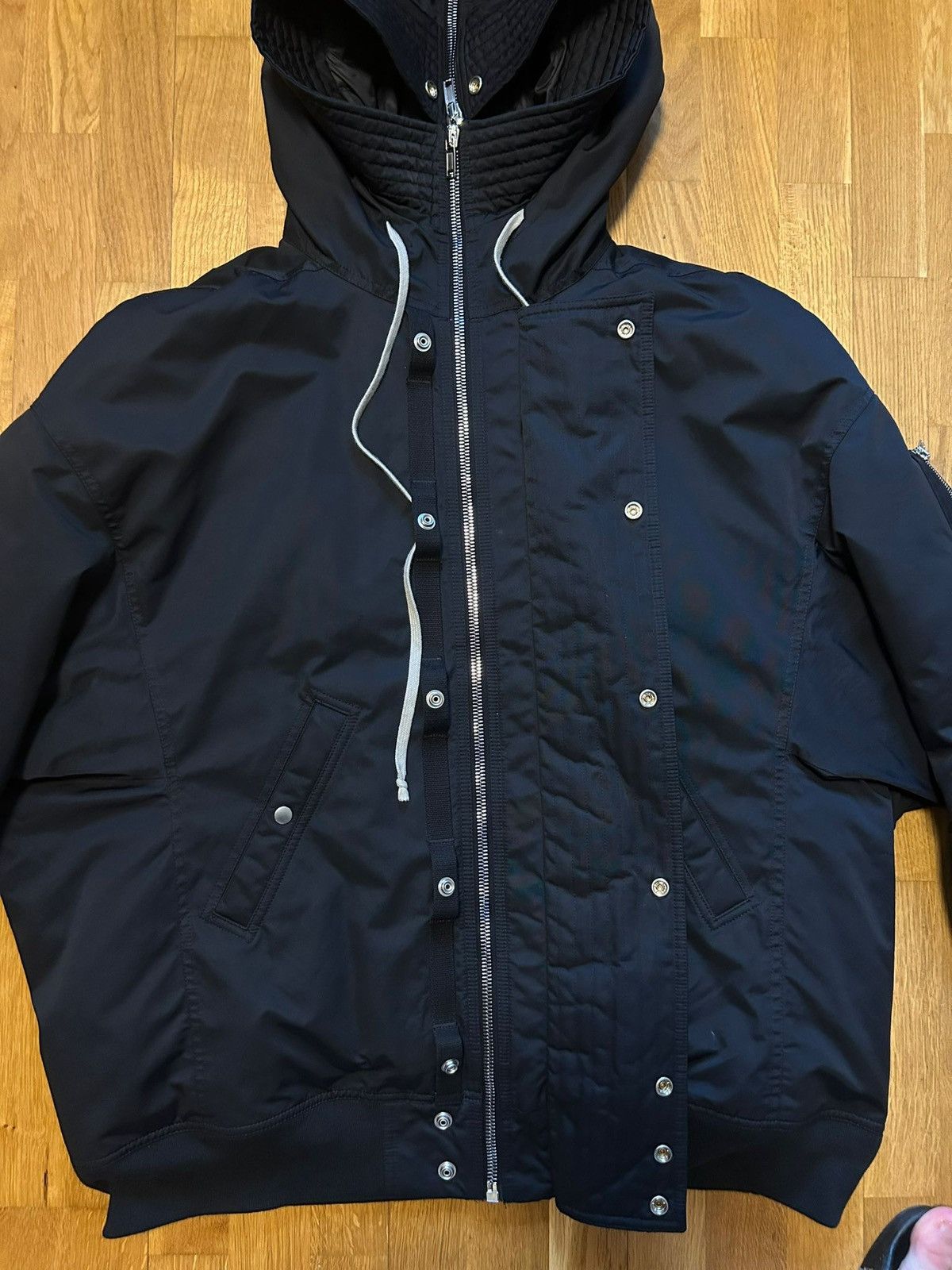 Rick Owens Drkshdw Rick Owens DRKSHDW hooded bomber jacket Size US L / EU 52-54 / 3 - 4 Thumbnail