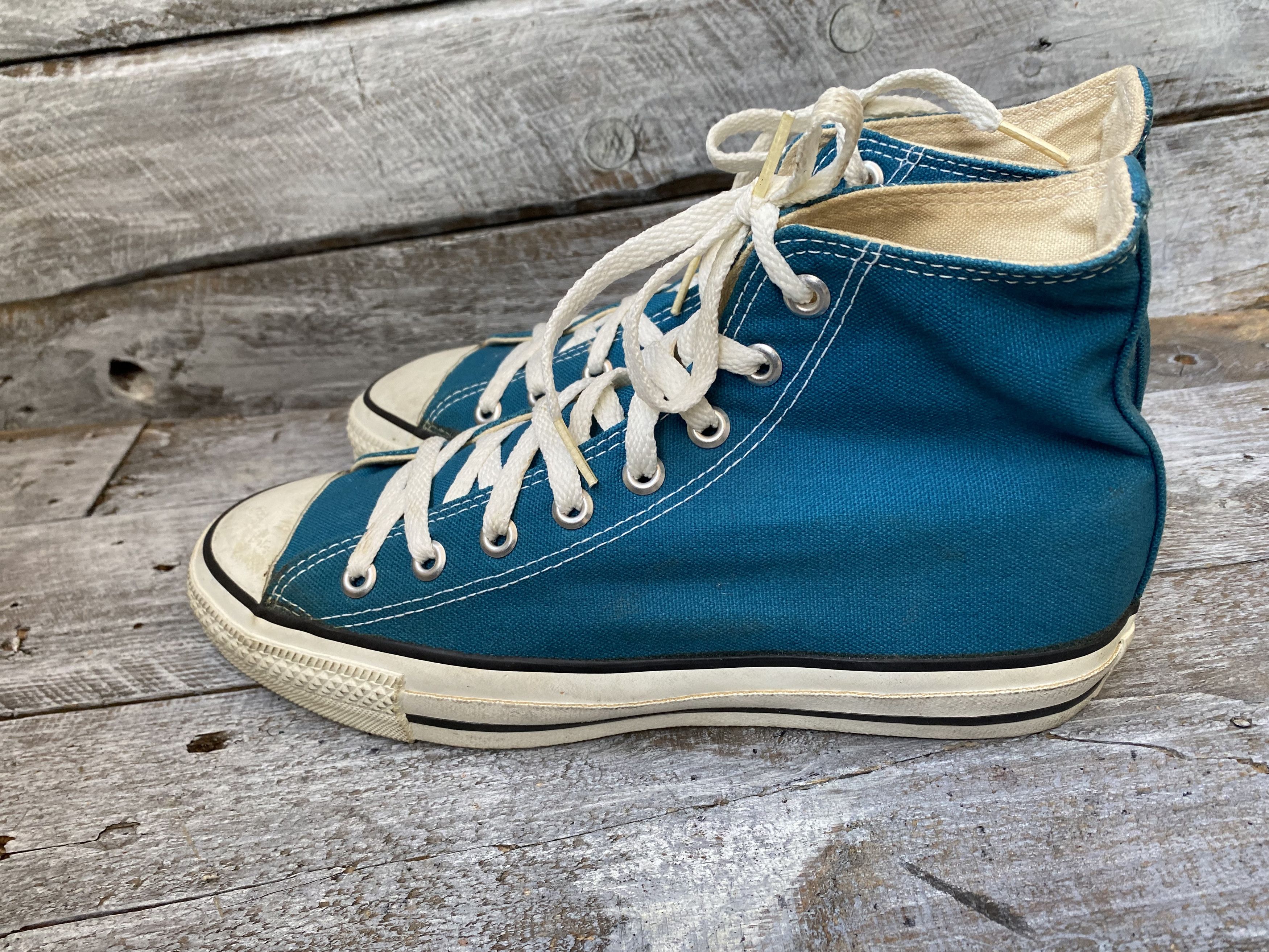 Converse × Vintage Vintage 90's converse hi-top sneakers sz8 Size US 8 / EU 41 - 7 Thumbnail