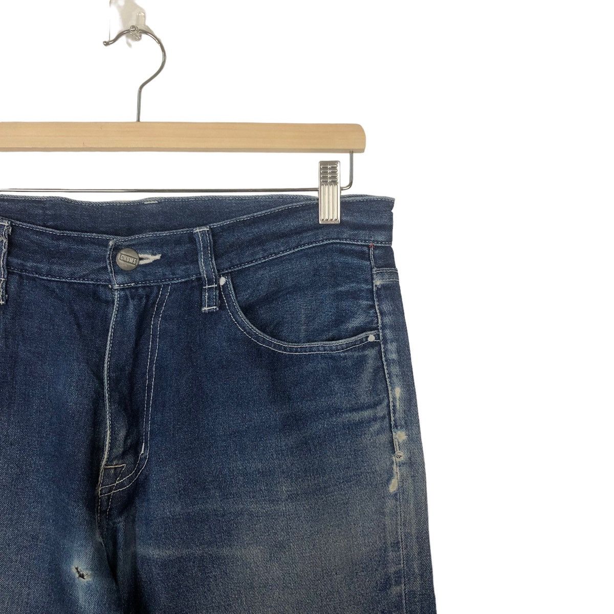 Japanese Brand VINTAGE DISTRESSED DENIM SELVEDGES CHUMS JAPAN Size US 30 / EU 46 - 4 Thumbnail