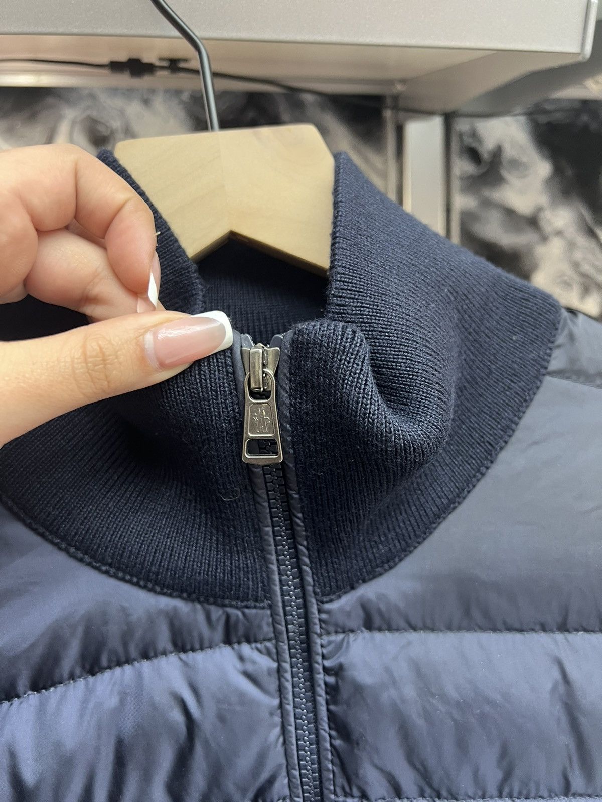 Moncler Moncler Navy Padded Wool Cardigan Size US XL / EU 56 / 4 - 8 Thumbnail