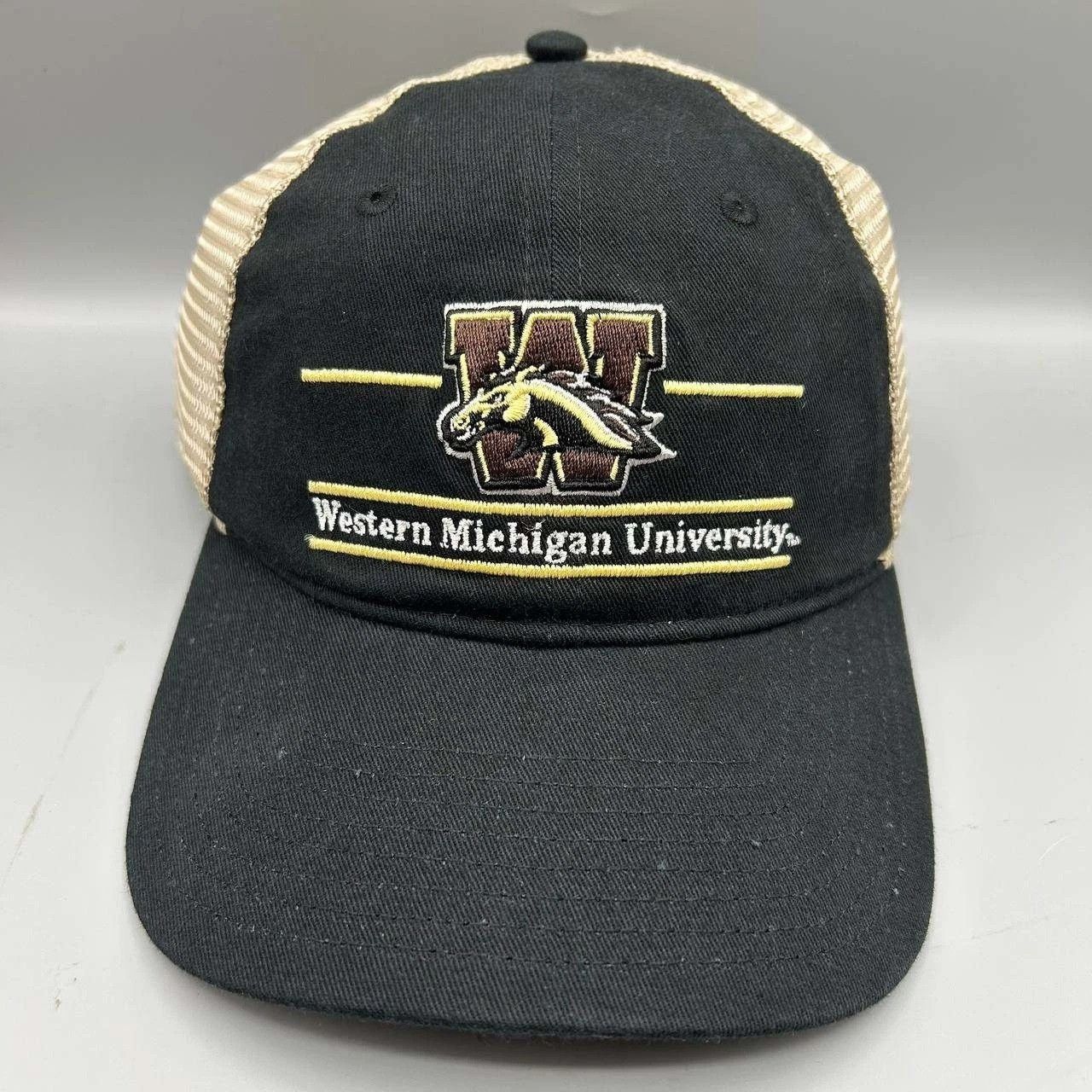 The Game Western Michigan University Trucker Hat Men Black Snap Back Size ONE SIZE - 1 Thumbnail