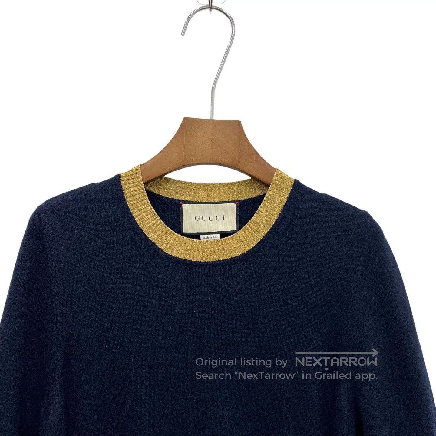 Gucci Gucci Blue Gold Trim Short Sleeve. Size US XL / EU 56 / 4 - 3 Thumbnail