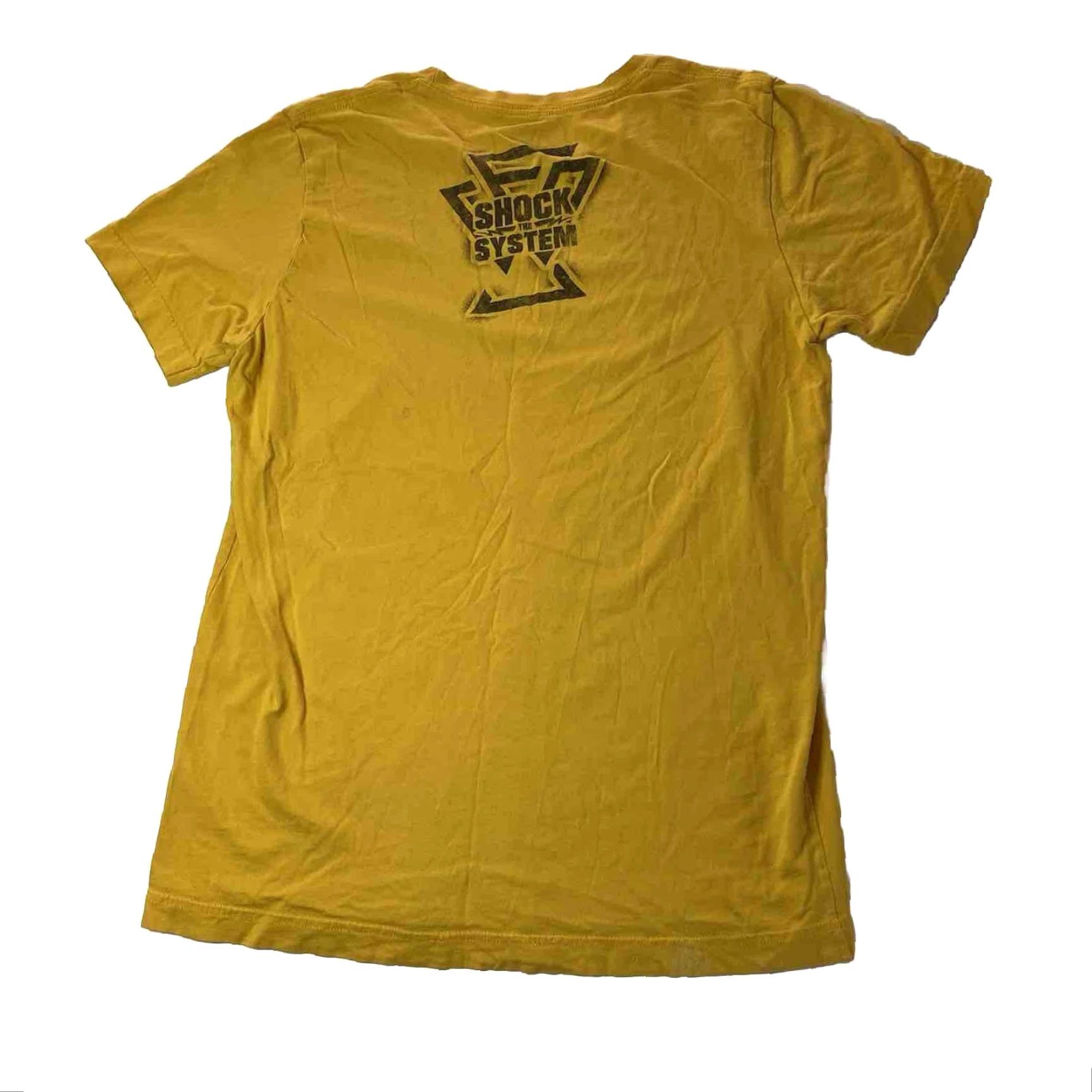 Vintage VINTAGE WWE NXT Undisputed Era Shock The System Yellow T Shirt Medium M Size US M / EU 48-50 / 2 - 3 Thumbnail