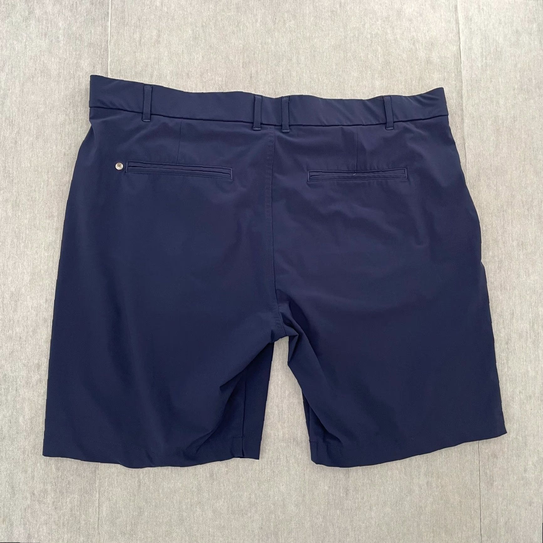 Vintage Greyson Shorts Adult 38 Blue Solid Performance Golf Stretch Pockets Mens Size US 38 / EU 54 - 2 Thumbnail