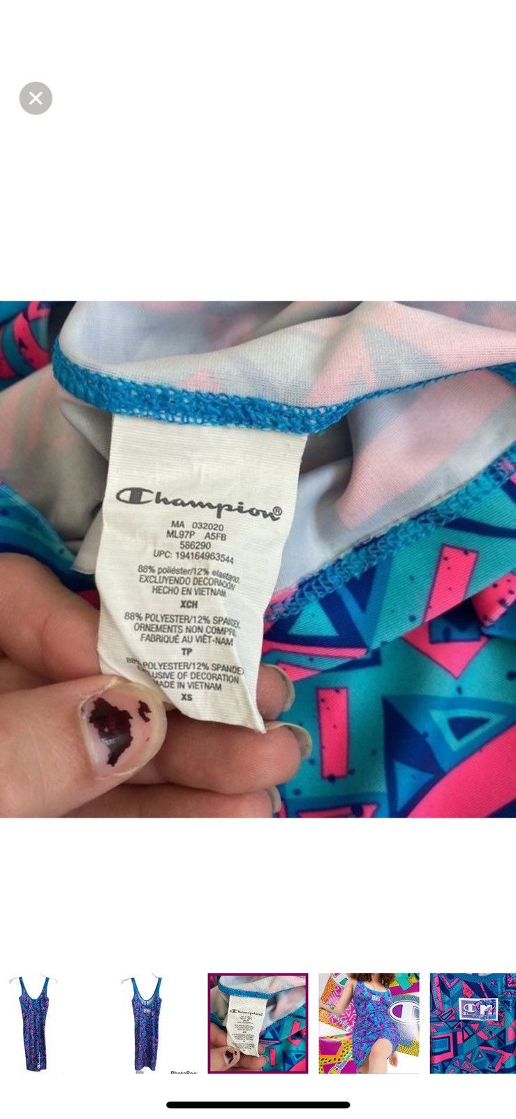 Champion × Mtv Champion x mtv XS edition bodycon dress Size XS / US 0-2 / IT 36-38 - 2 Thumbnail