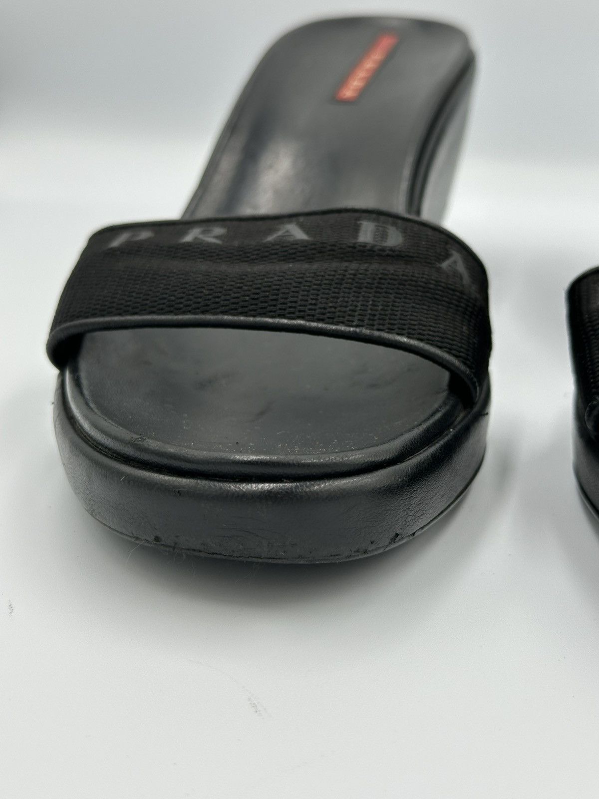 Prada Prada leather wedge sandals with dustbag Size US 8 / IT 38 - 14 Thumbnail