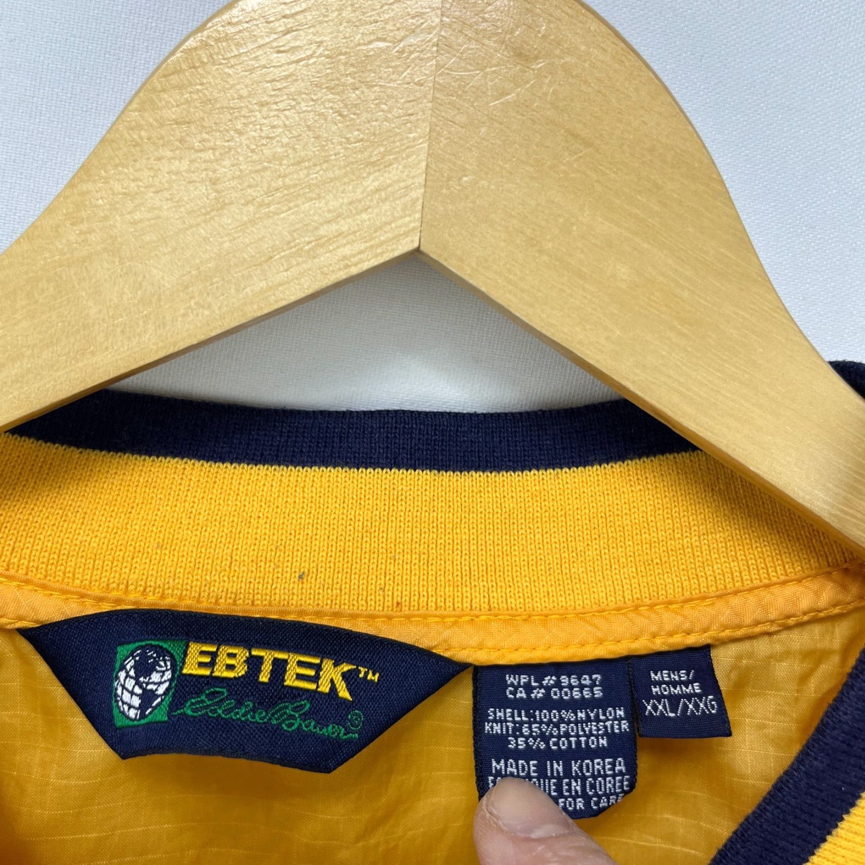 Eddie Bauer VINTAGE Eddie Bauer Jacket Windbreaker 2XL Mens Yellow Nylon 90s 2XL Windbreaker Jacket Size US XXL / EU 58 / 5 - 4 Thumbnail