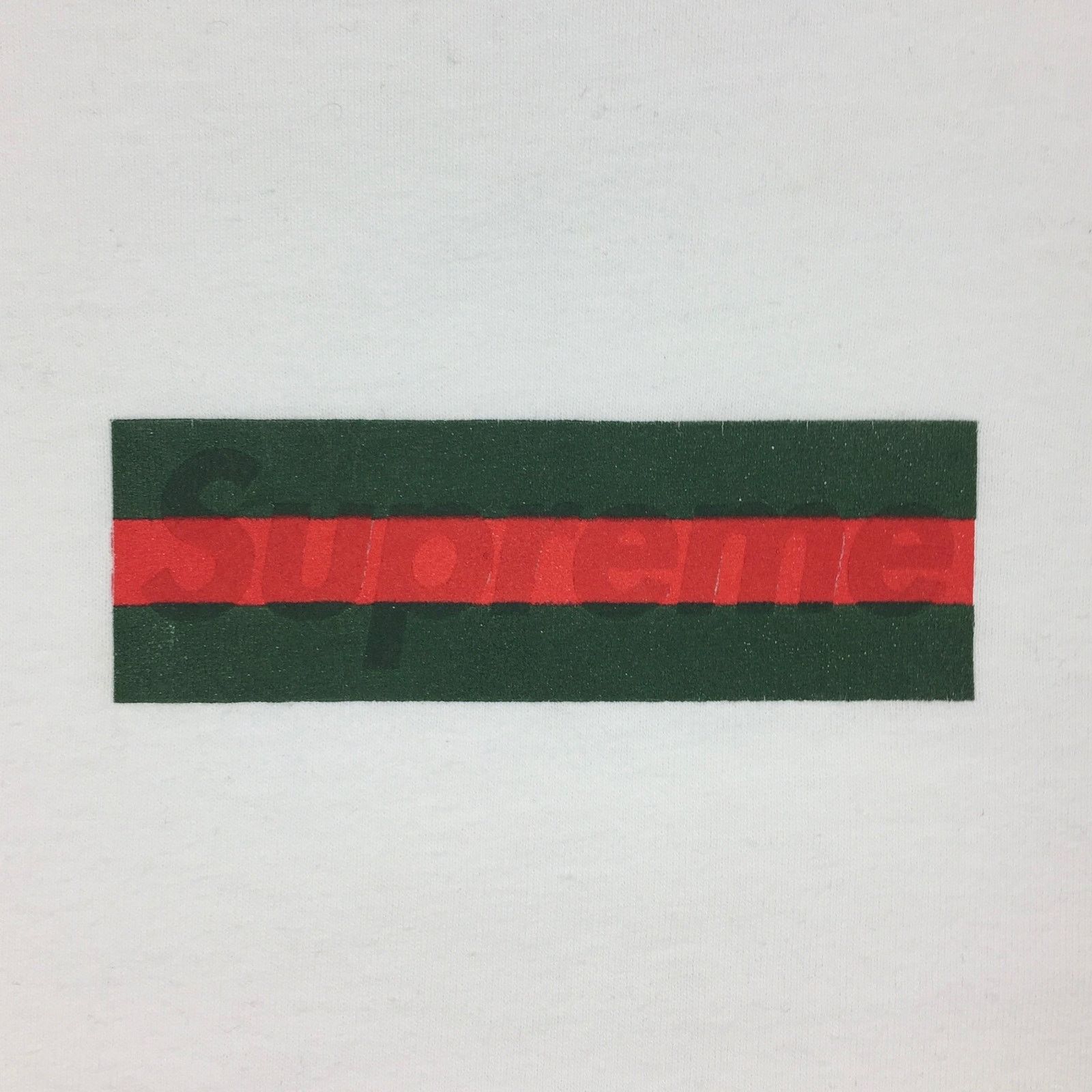 Supreme 2000 Supreme Gucci White Box Logo Tee Size US M / EU 48-50 / 2 - 3 Thumbnail
