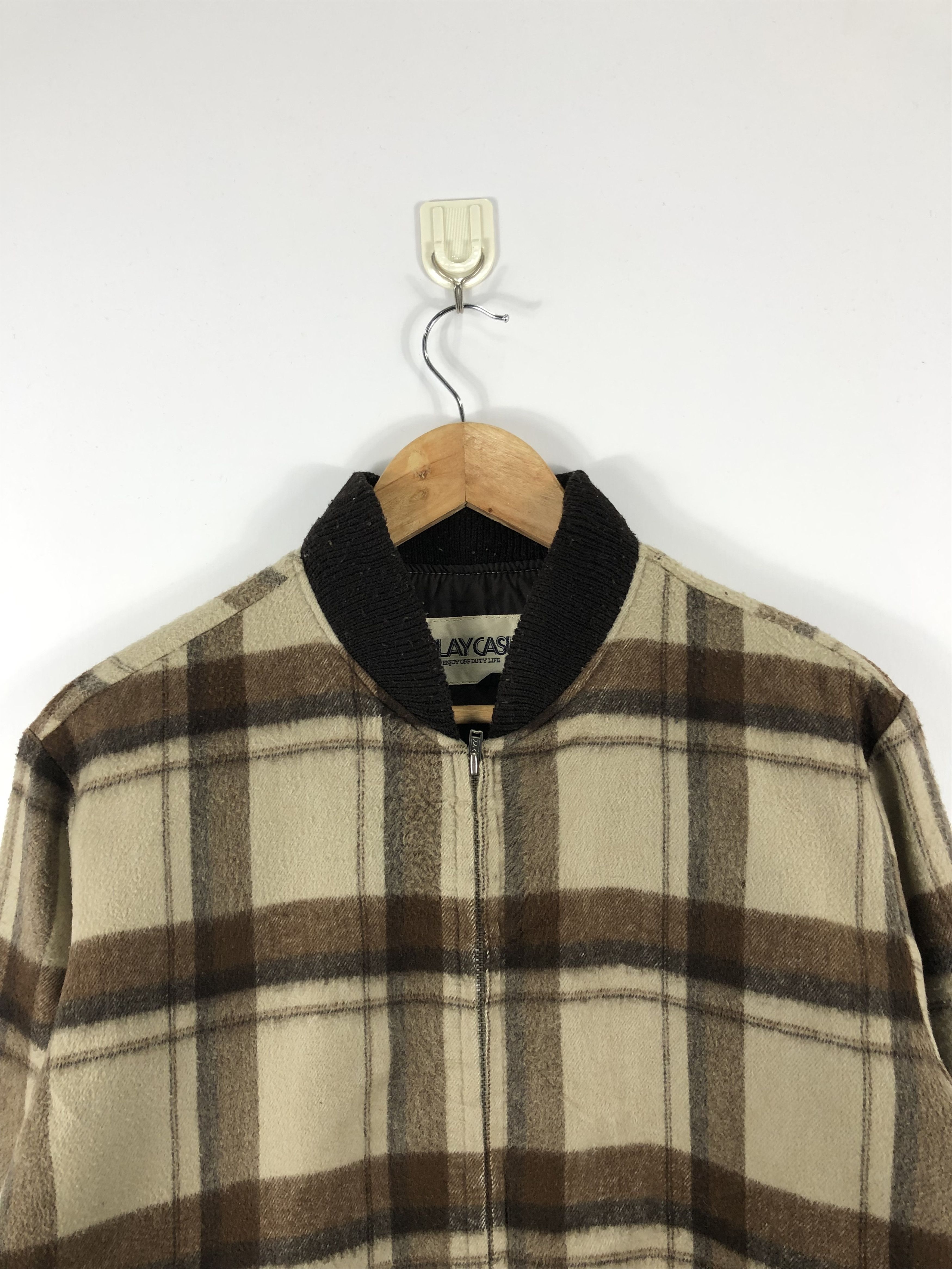 Japanese Brand Vintage 90s Plaid Jacket J0578 Size US L / EU 52-54 / 3 - 2 Thumbnail