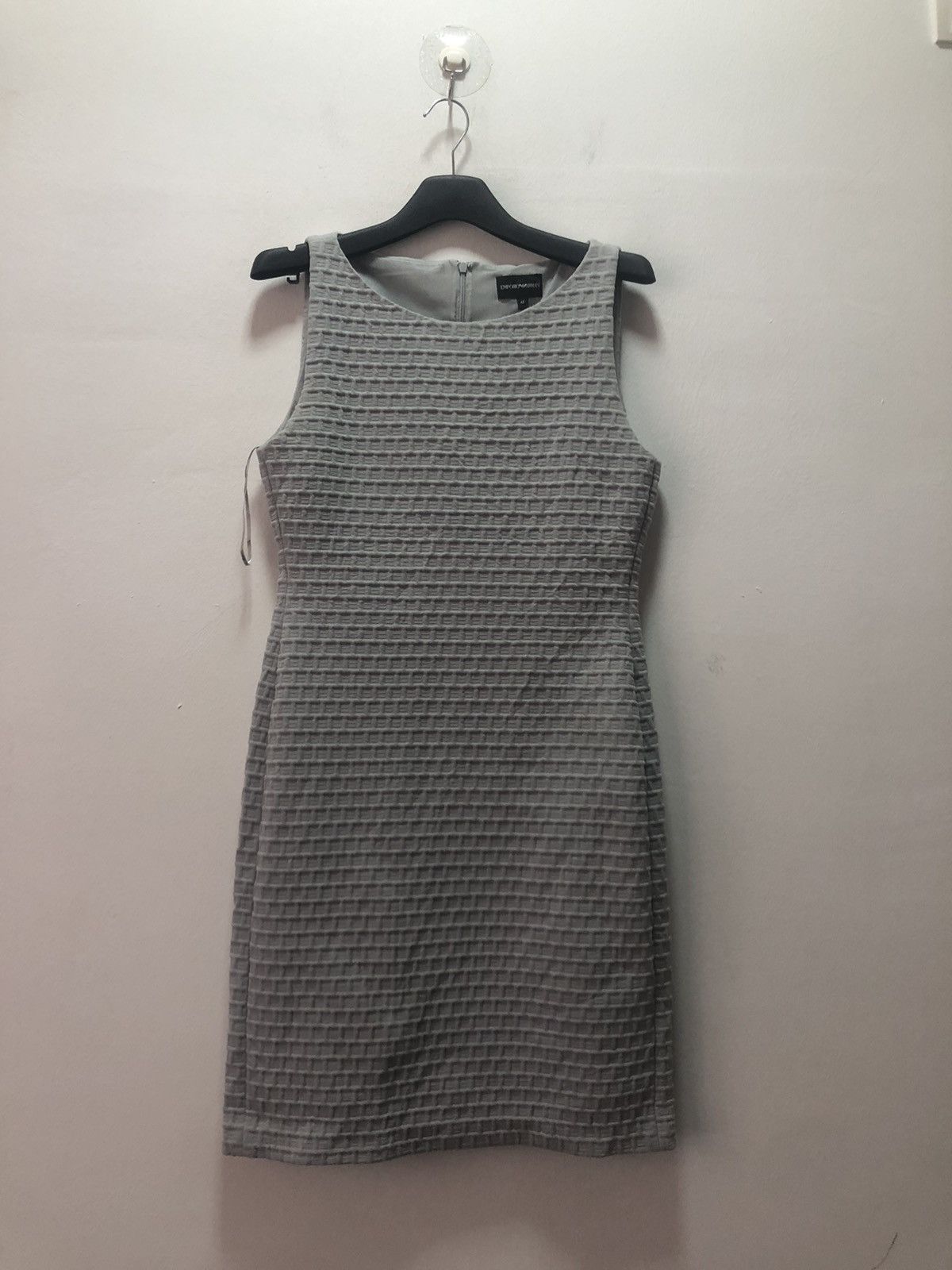 Emporio Armani EMPORIO ARMANI Waffle Dress Elastane Womens Shirt Size M / US 6-8 / IT 42-44 - 1 Thumbnail