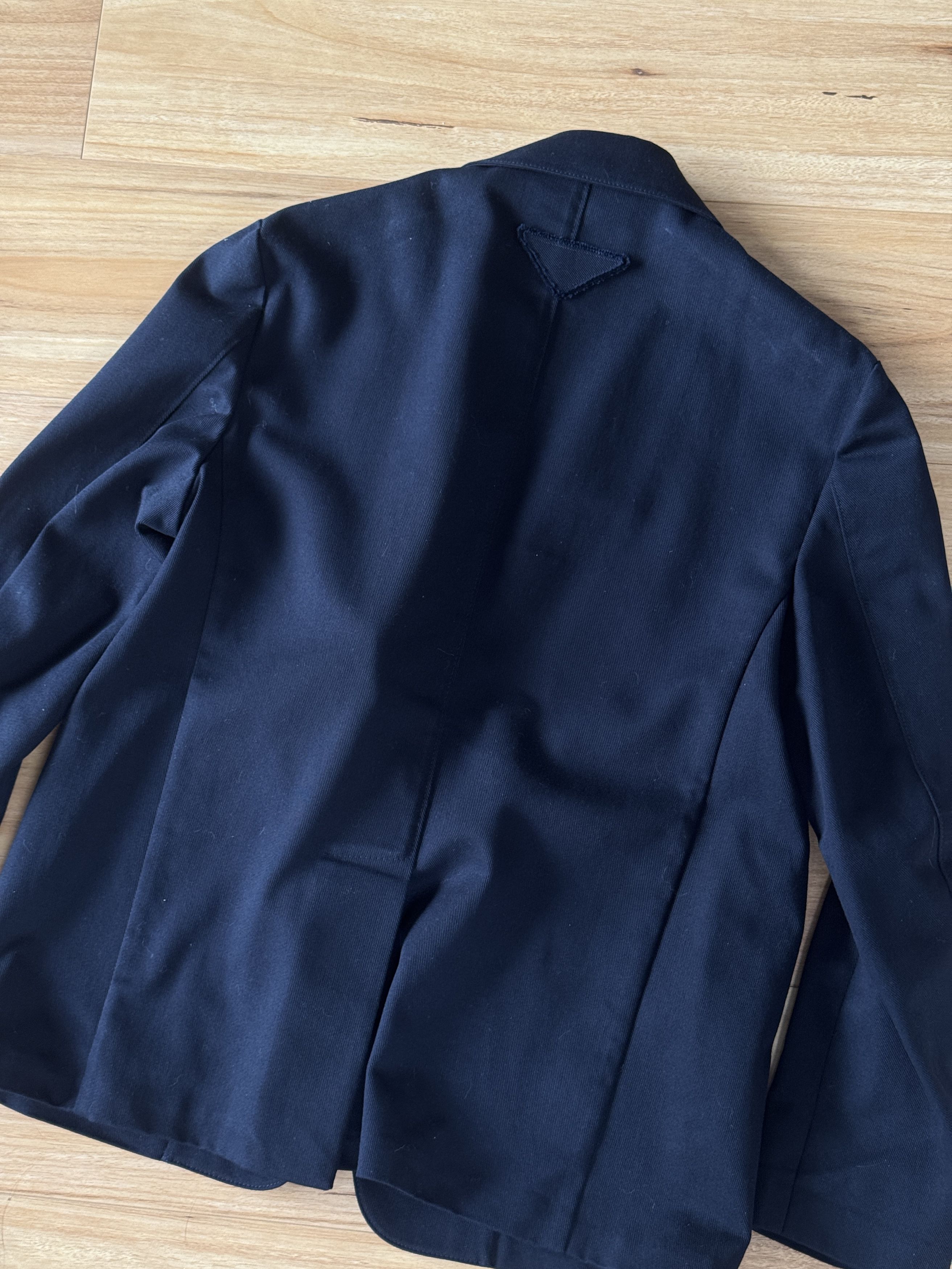Prada Prada Drill Blazer Boxy Fit Reverse Triangle - 52R Size US L / EU 52-54 / 3 - 1 Thumbnail