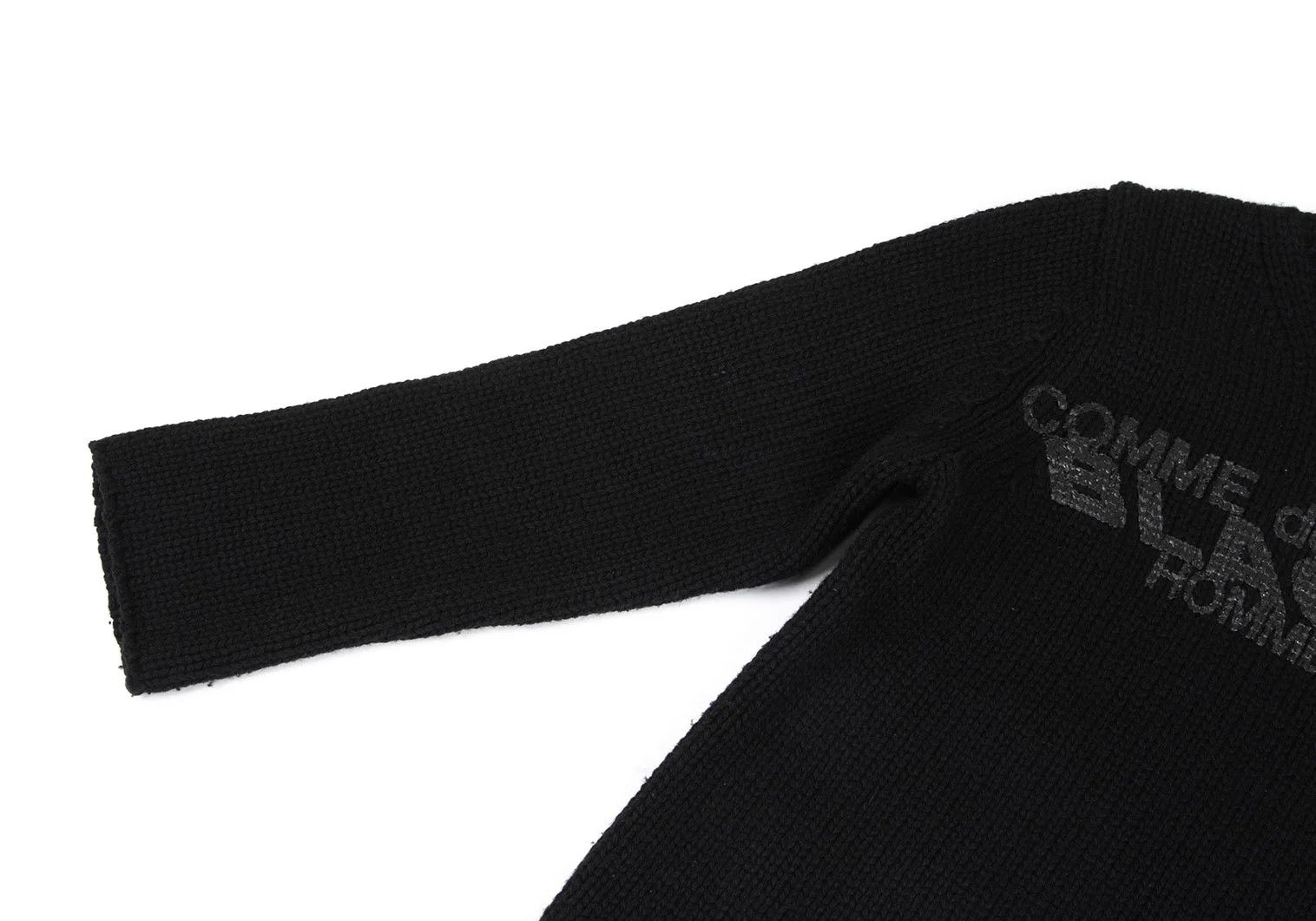 Comme des Garcons Homme Plus Logo Print Knit Sweater in Black, Size M Size US M / EU 48-50 / 2 - 5 Thumbnail