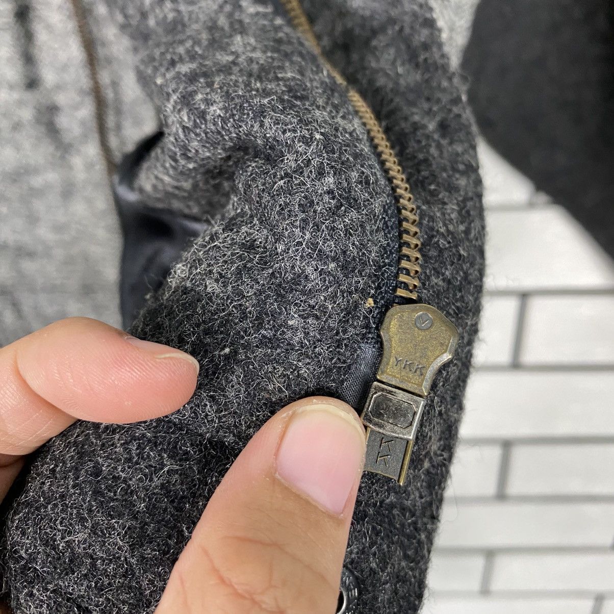 Issey Miyake 📌Vintage Wool Bomber Jacket Ginrei Rare Design Size US L / EU 52-54 / 3 - 19 Thumbnail