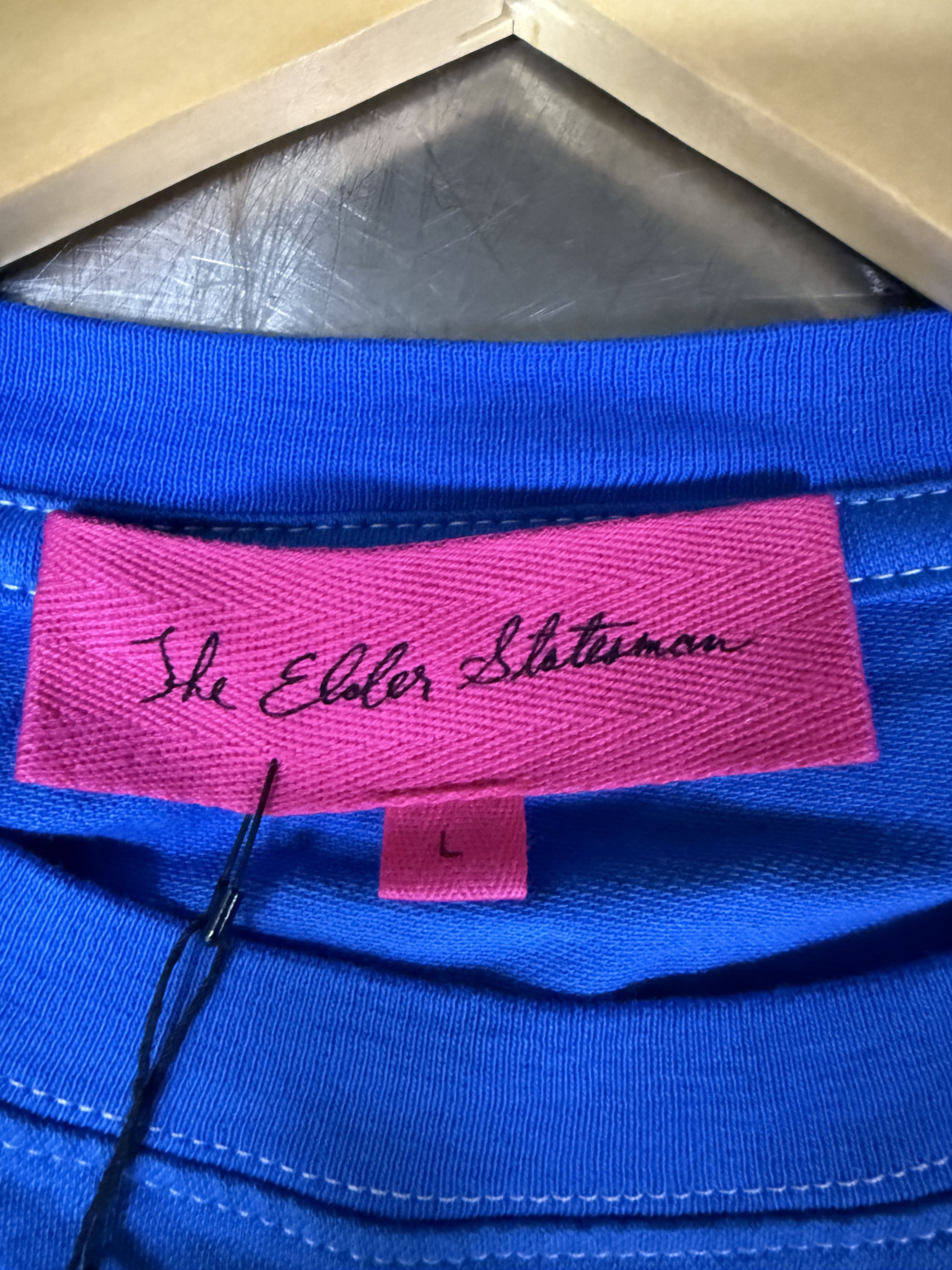 The Elder Statesman $495 The Elder Statesman Cashmere Cotton Blend T-Shirt Size US L / EU 52-54 / 3 - 5 Thumbnail