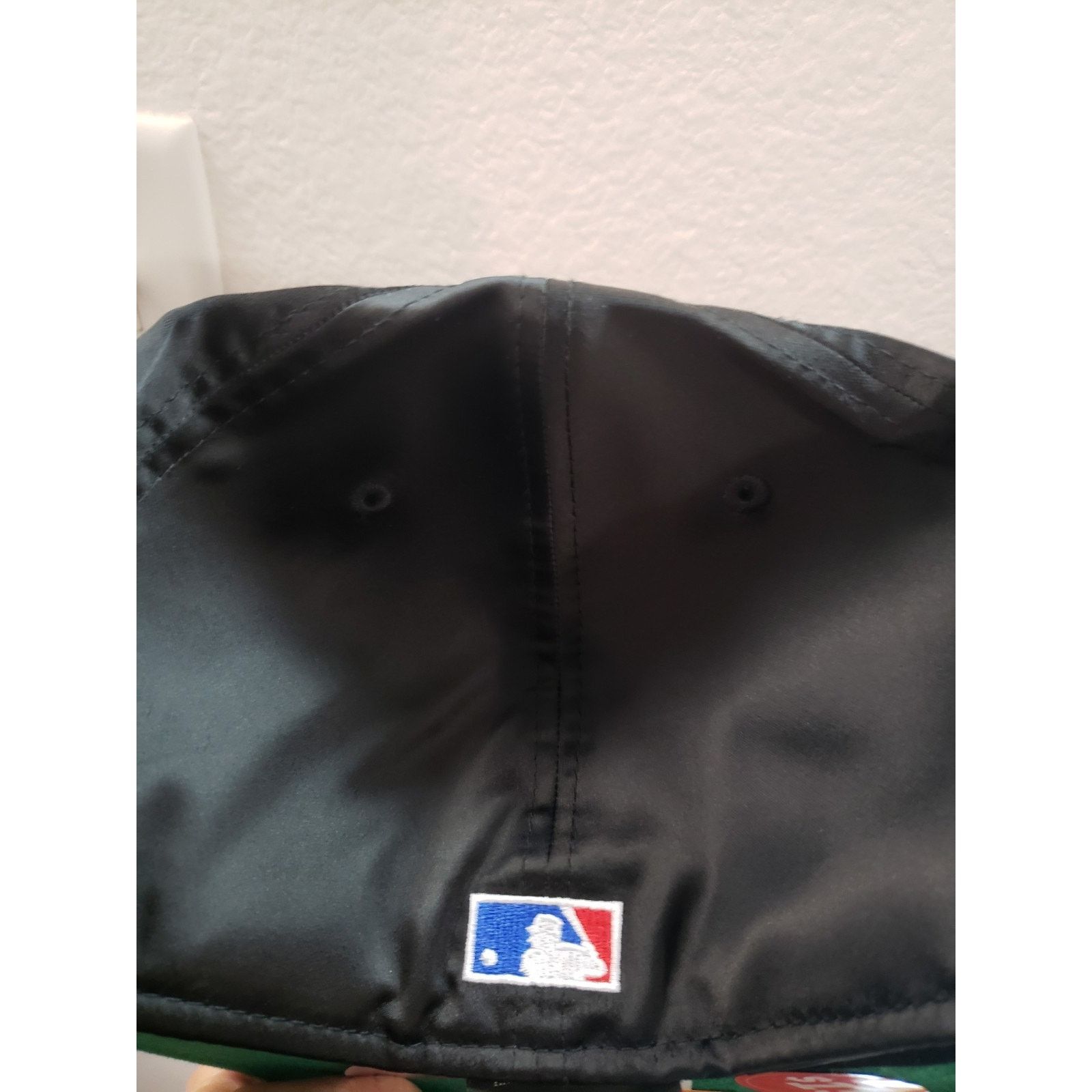New Era Texas Rangers Hat 40 Ann Satin Silk Black 7 3/4 5950 New Era Size ONE SIZE - 3 Thumbnail