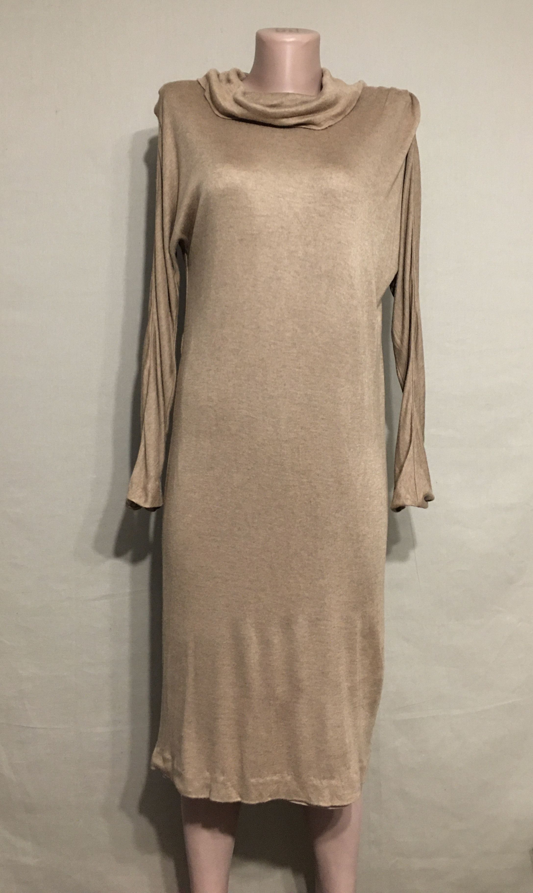 Gucci GUCCI Beige Viscose Midi Dress Size M Size M / US 6-8 / IT 42-44 - 1 Thumbnail