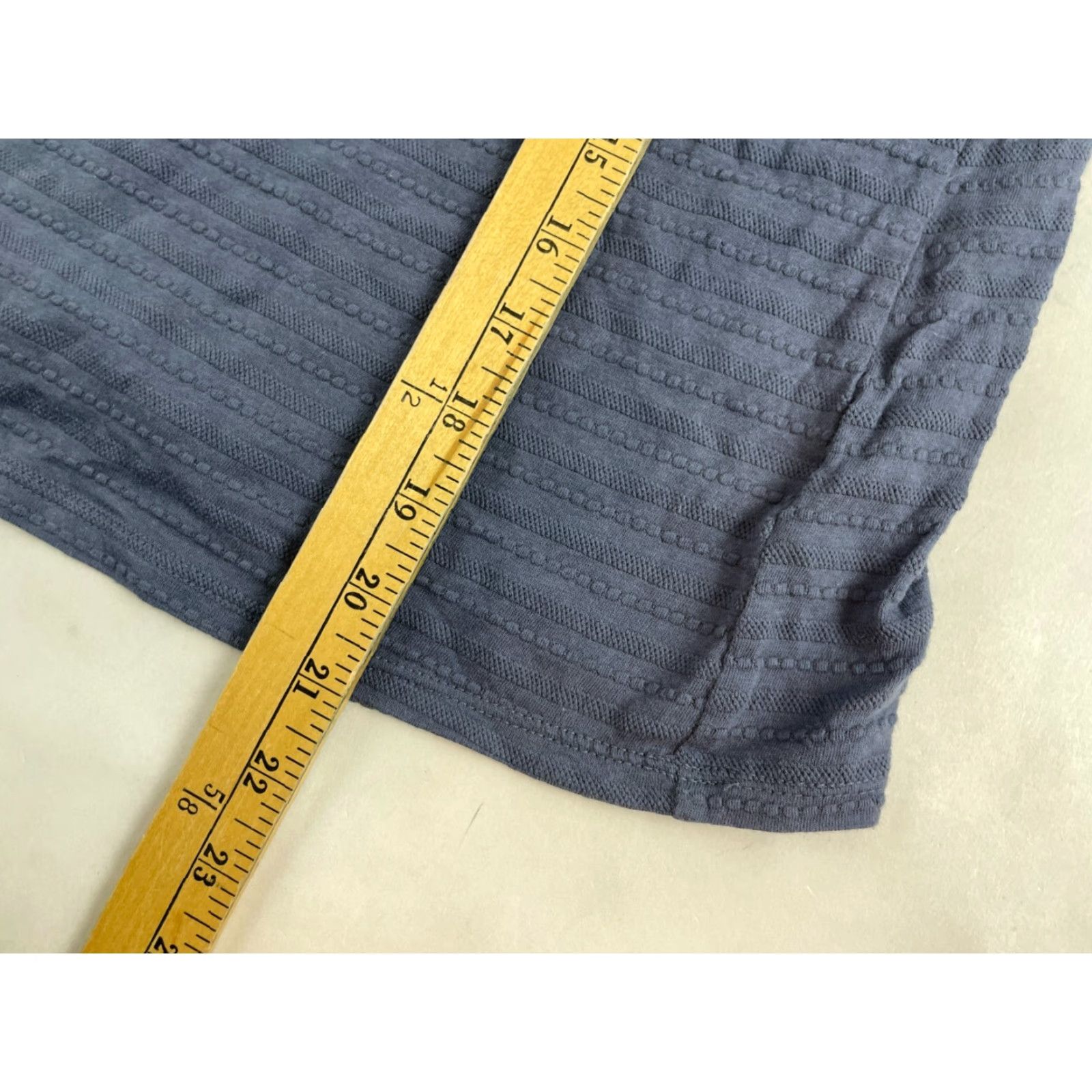 Vintage a.n.a A New Approach Shirt Women Medium Blue Puff Long Sleeve Round Neck Casual T-Shirt Womens Size M / US 6-8 / IT 42-44 - 6 Thumbnail