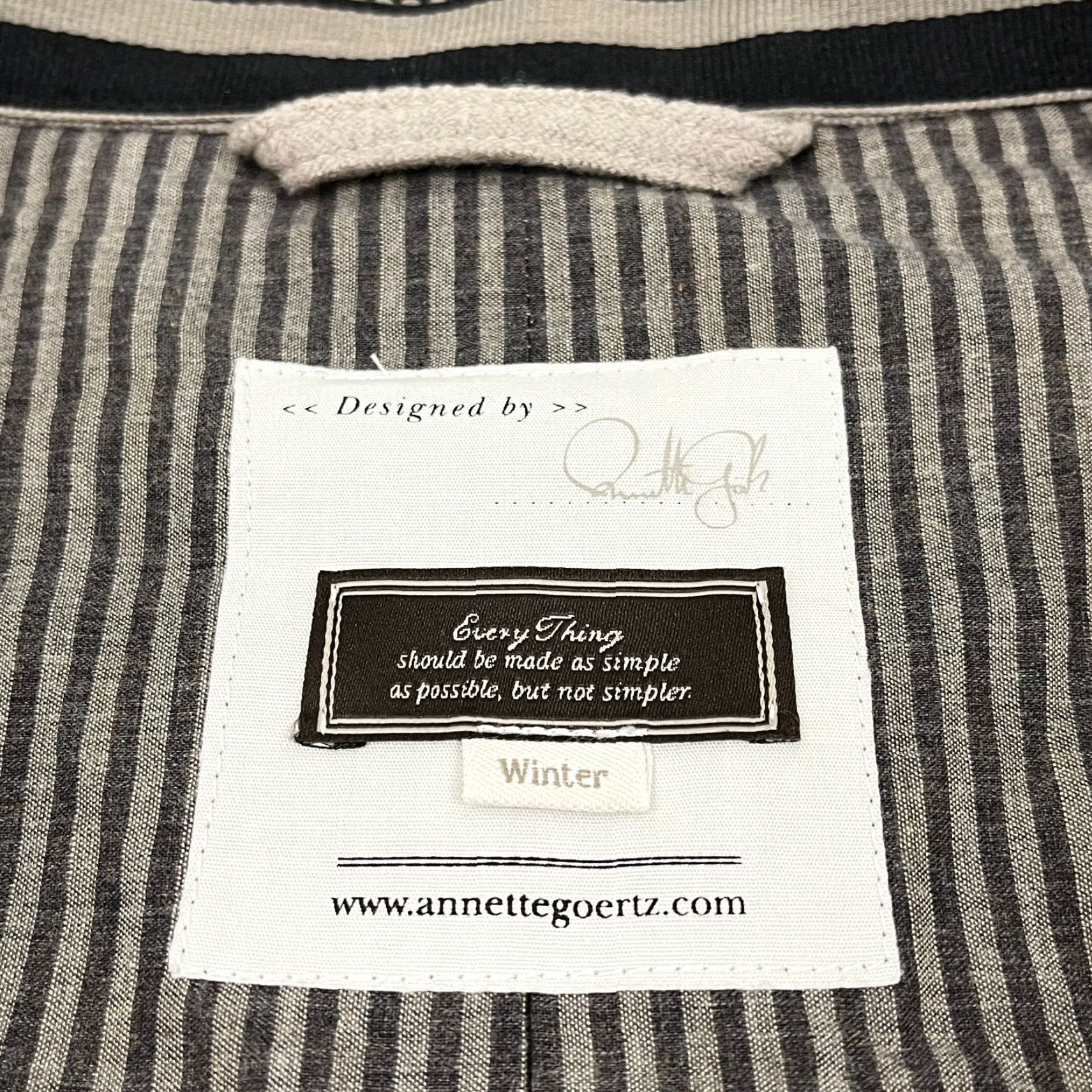 Vintage VINTAGE Annette Görtz Jacket Womens Sz 40 Virgin Wool Brown Cardigan Blazer Coat Preppy Size S / US 4 / IT 40 - 3 Thumbnail