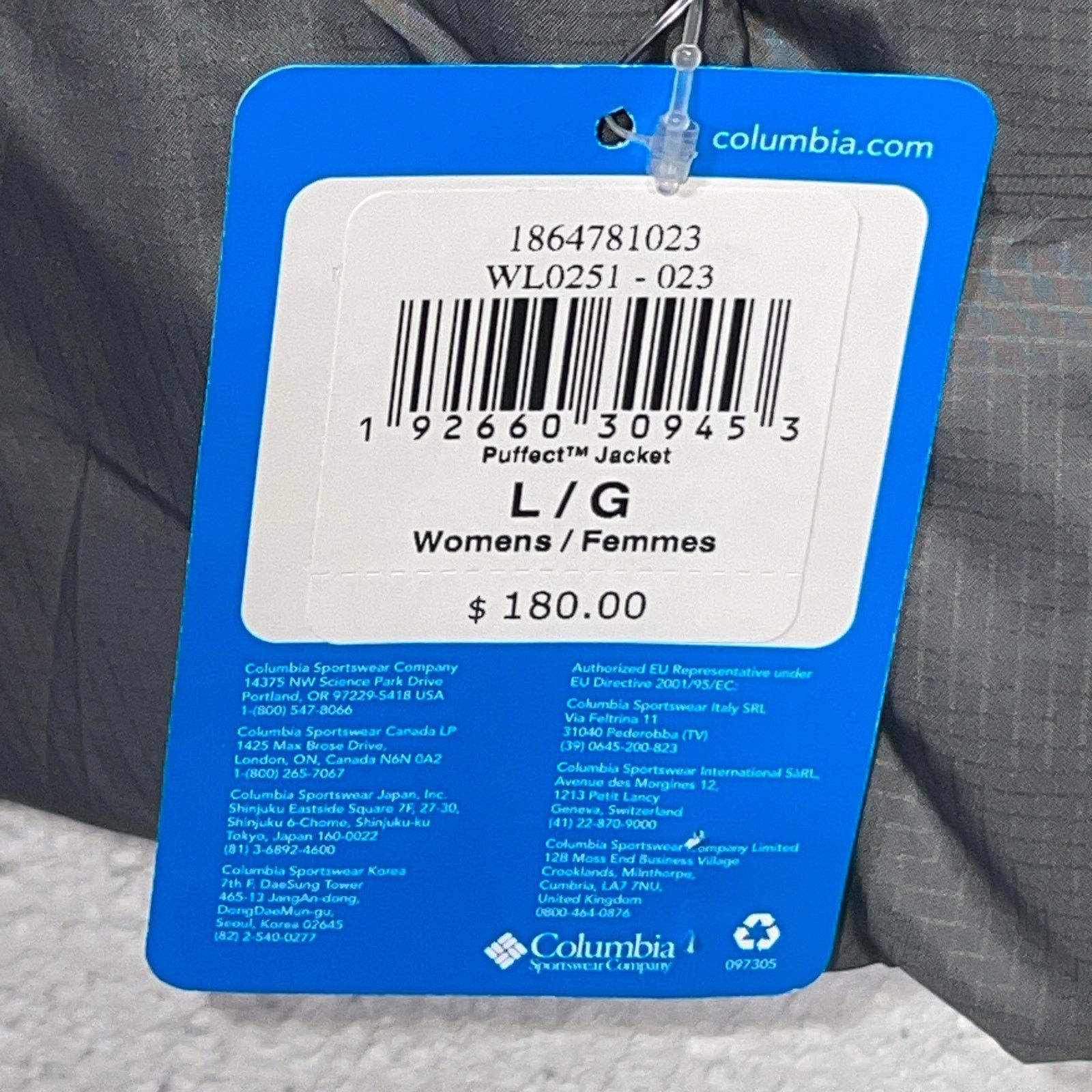 Columbia COLUMBIA Women's Puffect™ Coat, city grey, Large Size M / US 6-8 / IT 42-44 - 8 Thumbnail