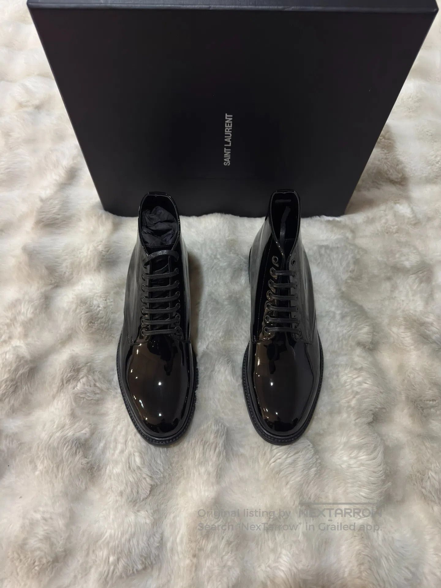 Saint Laurent Paris Saint Laurent Paris Men's Laced Boots| Size US 8 / EU 41 - 4 Thumbnail