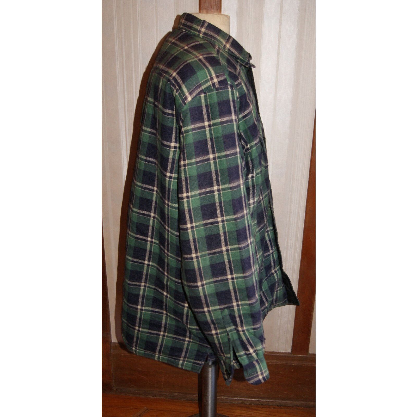 Woodlands VTG WOODLAND Flannel Shirt Mens XL Tall Quilt Lined Shacket Size US XL / EU 56 / 4 - 5 Thumbnail