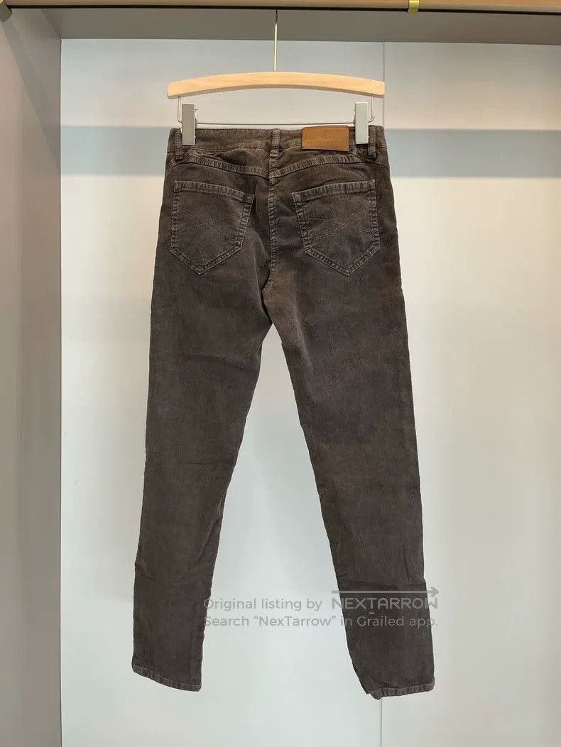 Brunello Cucinelli Brunello Cucinelli Black Gray Cotton Denim Trousers Size 26" / US 2 / IT 38 - 2 Thumbnail