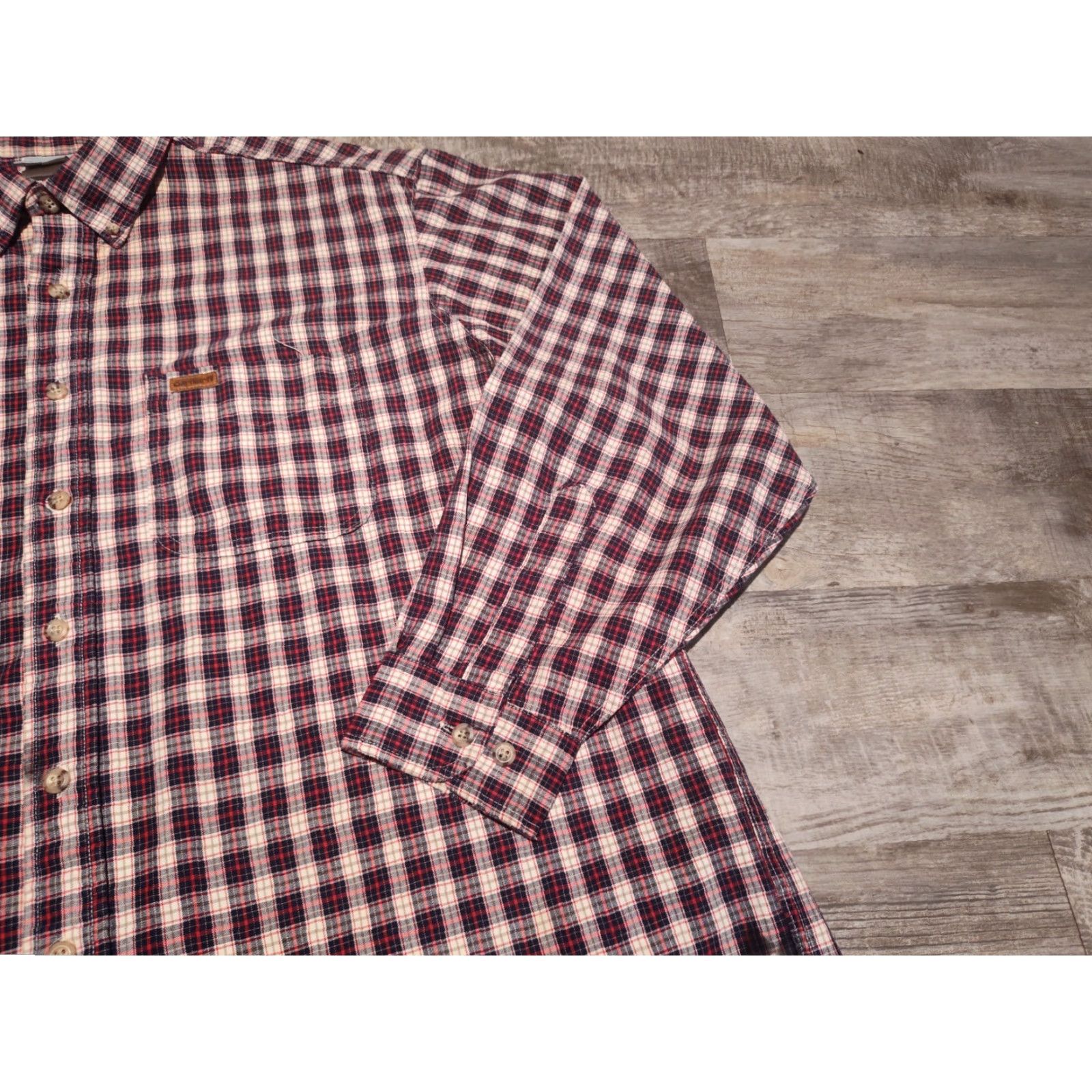 Carhartt VINTAGE Carhartt Flannel Shirt Men XL Plaid Heavyweight Button-Down USA Made Red 90s Grunge Outdoor Mens Size US XL / EU 56 / 4 - 5 Thumbnail