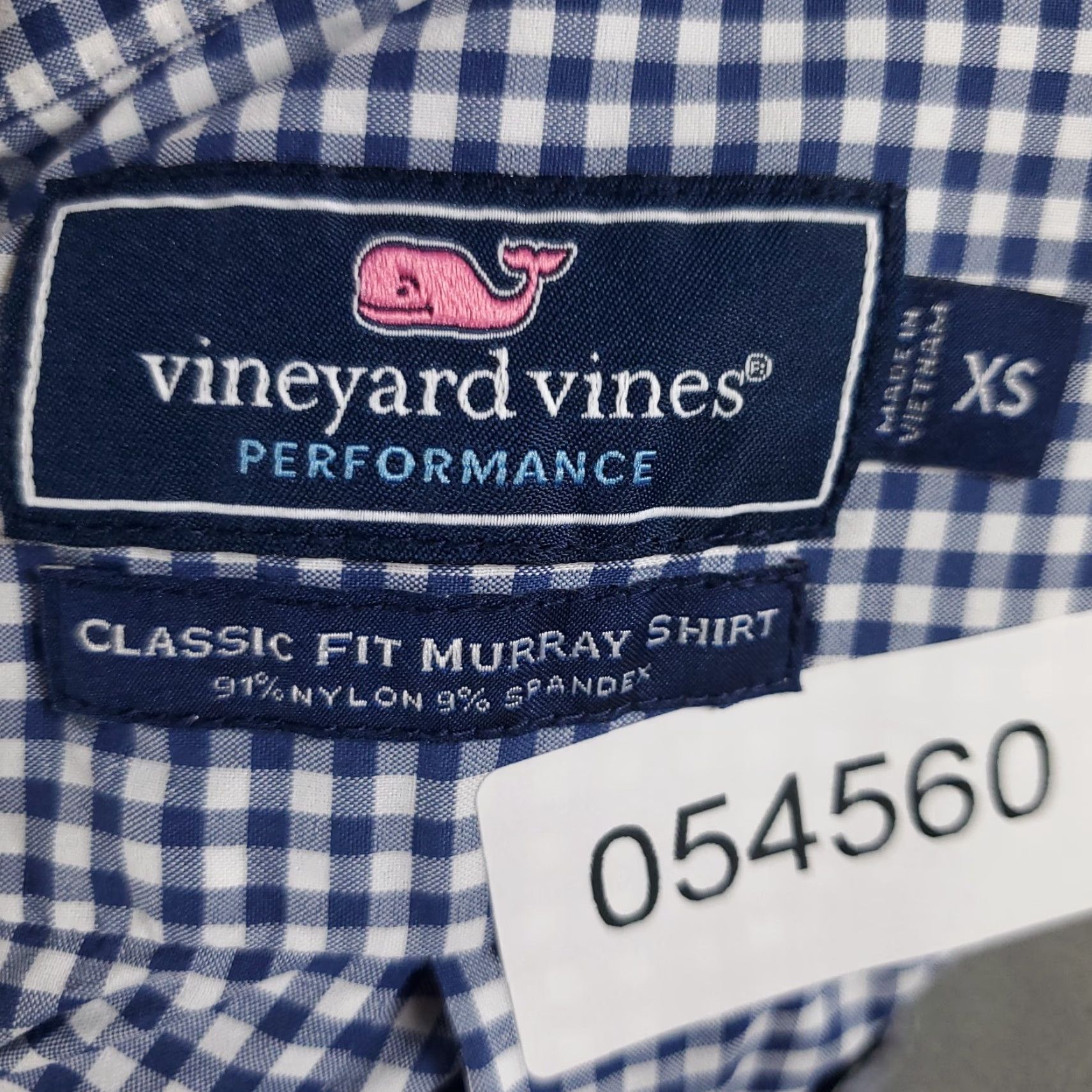 Vineyard Vines Vineyard Vines Shirt Mens XS Blue Check Whale Casual Button Up Long Sleeve Size US XS / EU 42 / 0 - 7 Thumbnail