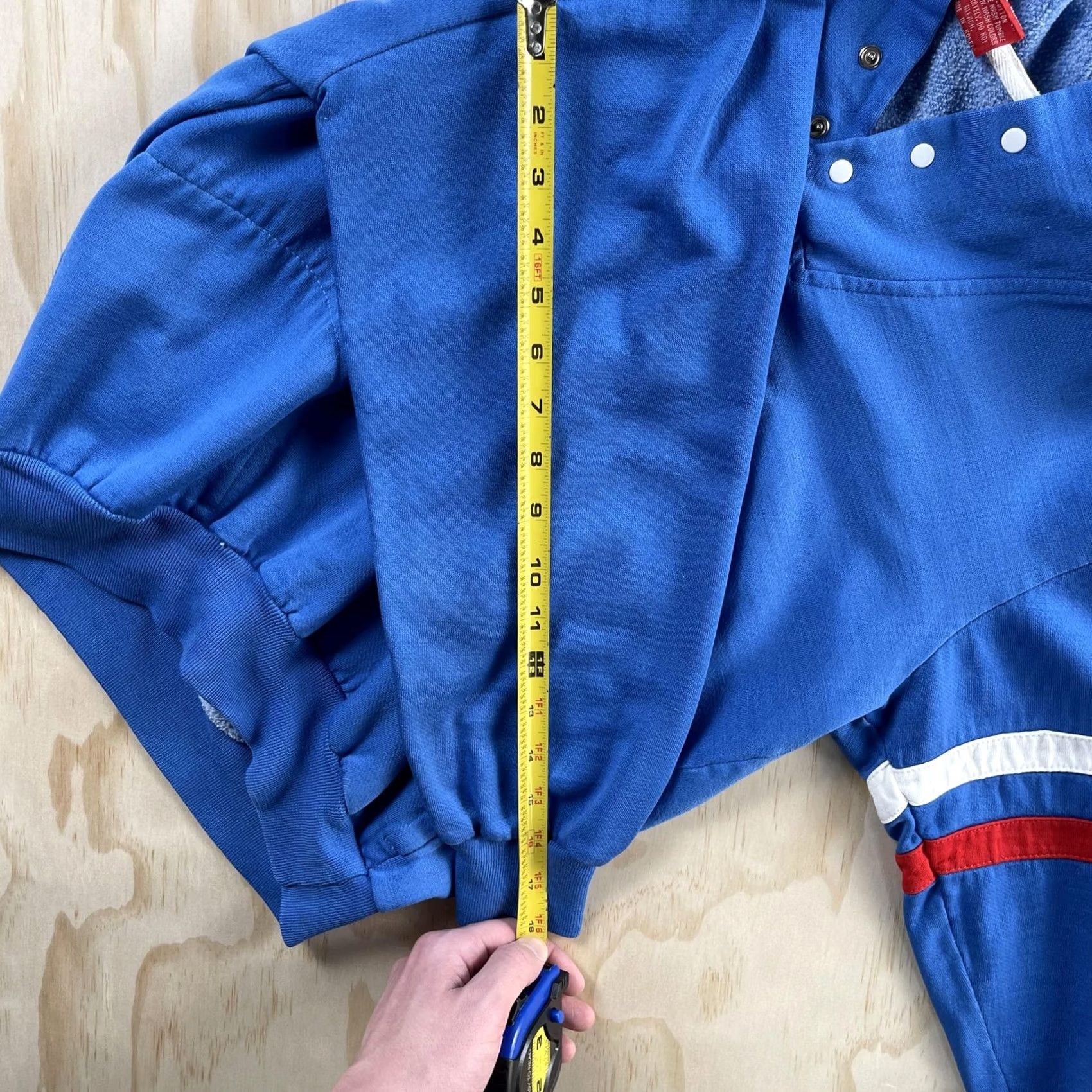Vintage VINTAGE Rawlings Hoodie Mens S Blue Snap Neck Fleece Athletic Pullover Size US S / EU 44-46 / 1 - 6 Thumbnail