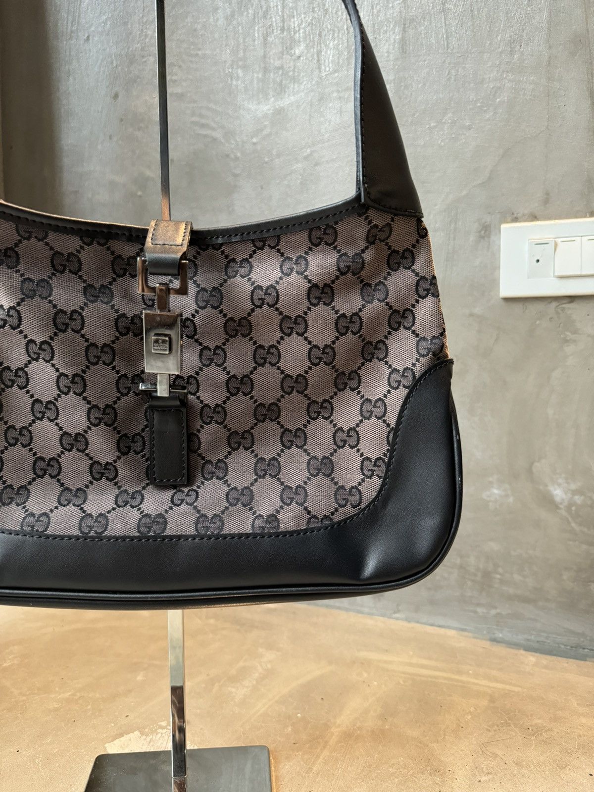 Gucci Gucci Gucci vintage Jackie bag in black canvas and leather Size ONE SIZE - 3 Thumbnail