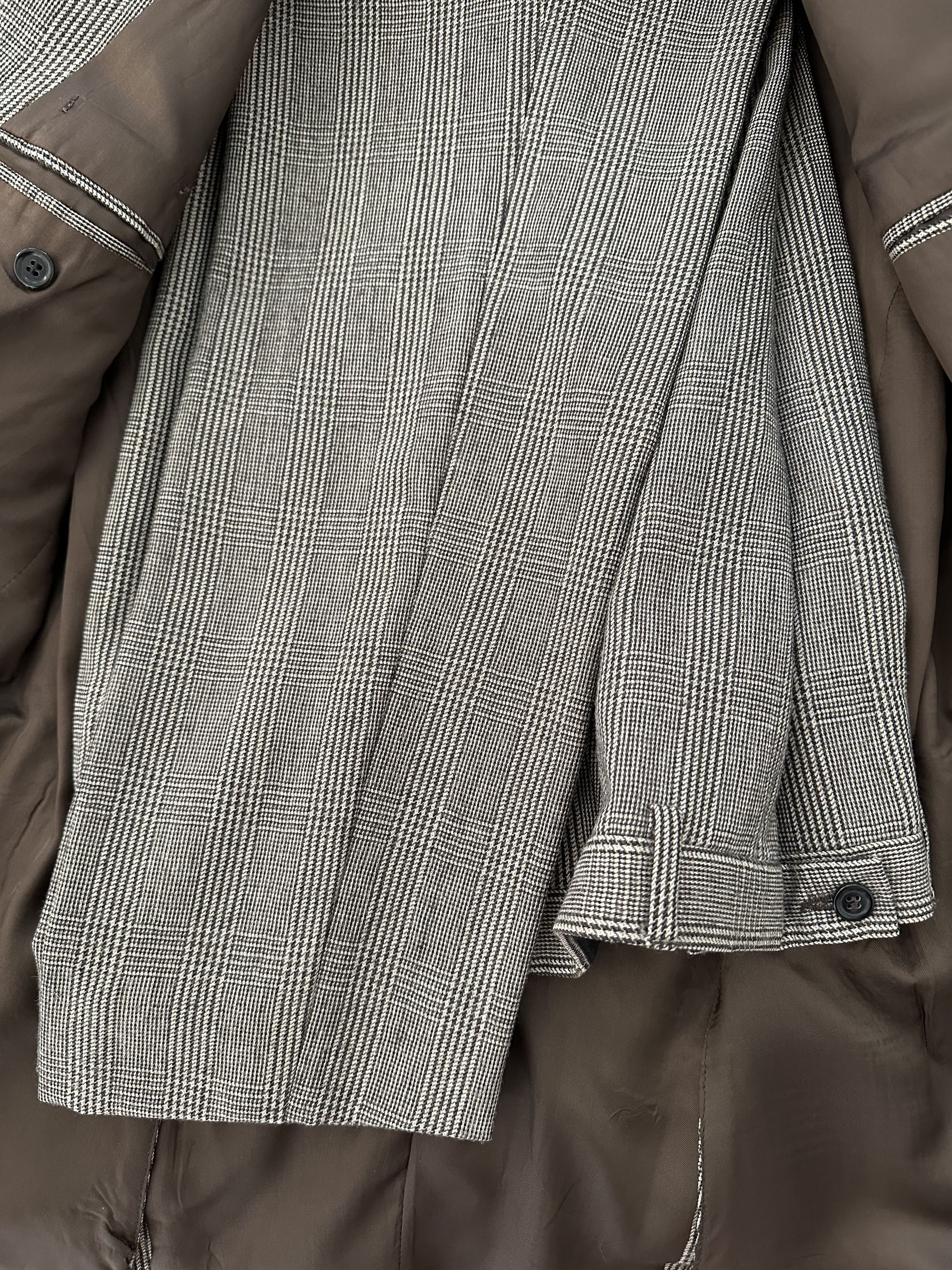 Savile Row Flannel Prince Of Whales Check Size 38R - 3 Thumbnail