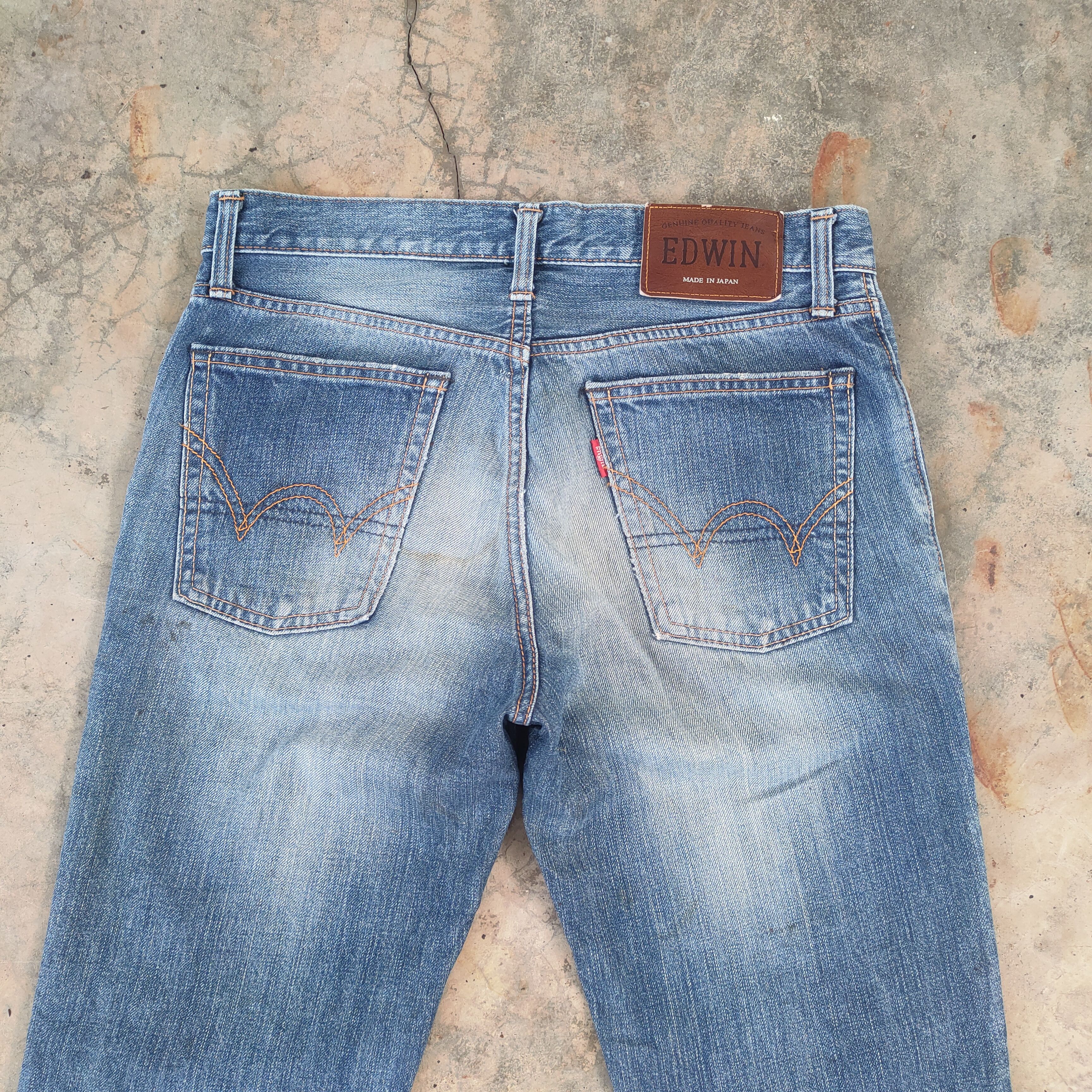 Edwin W31 VINTAGE EDWIN FADED DISTRESSED JEAN PANTS Size US 31 - 9 Thumbnail