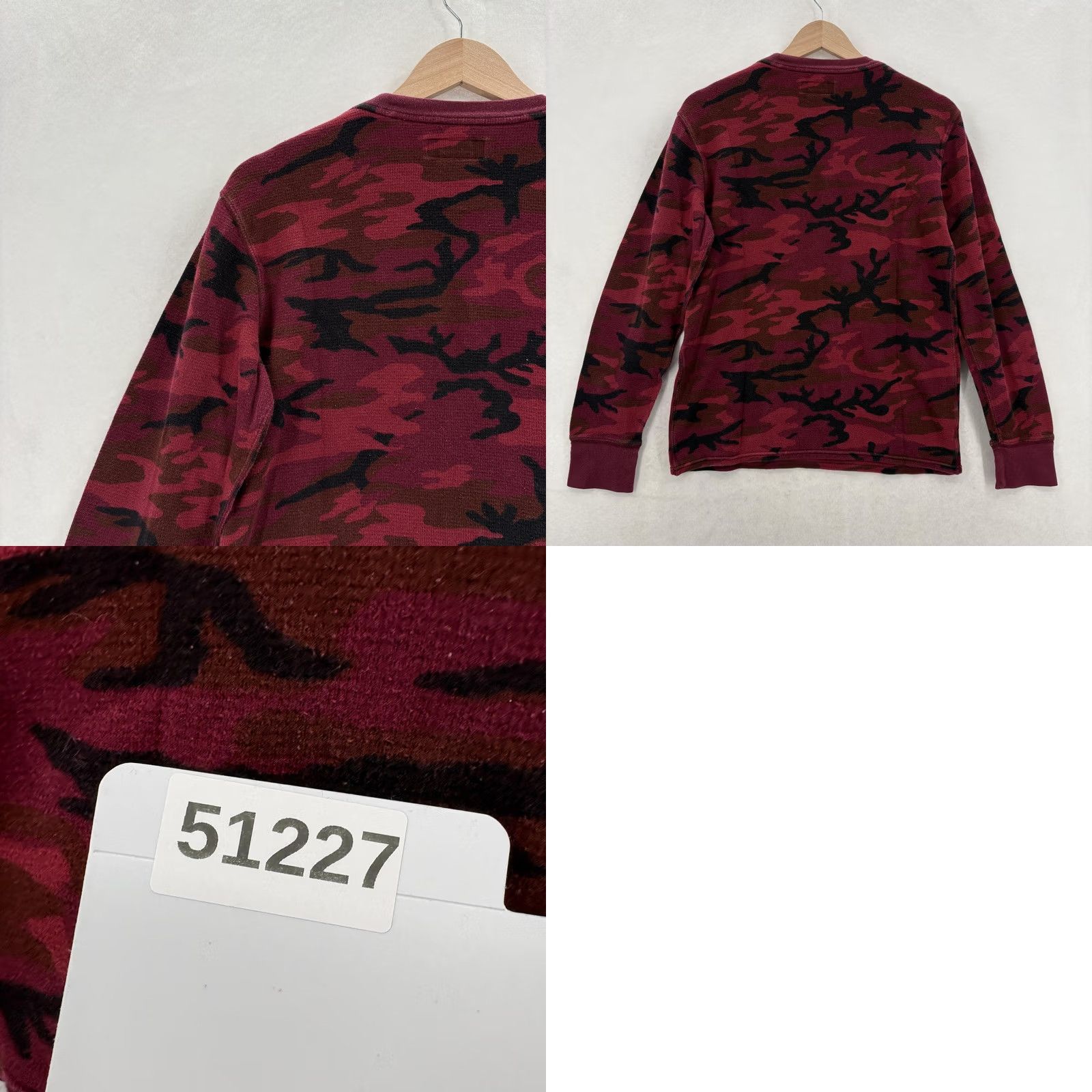 Polo Ralph Lauren Polo Ralph Lauren Shirt Mens Small Red Camo Thermal Waffle Knit Long Sleeve Size US S / EU 44-46 / 1 - 8 Thumbnail