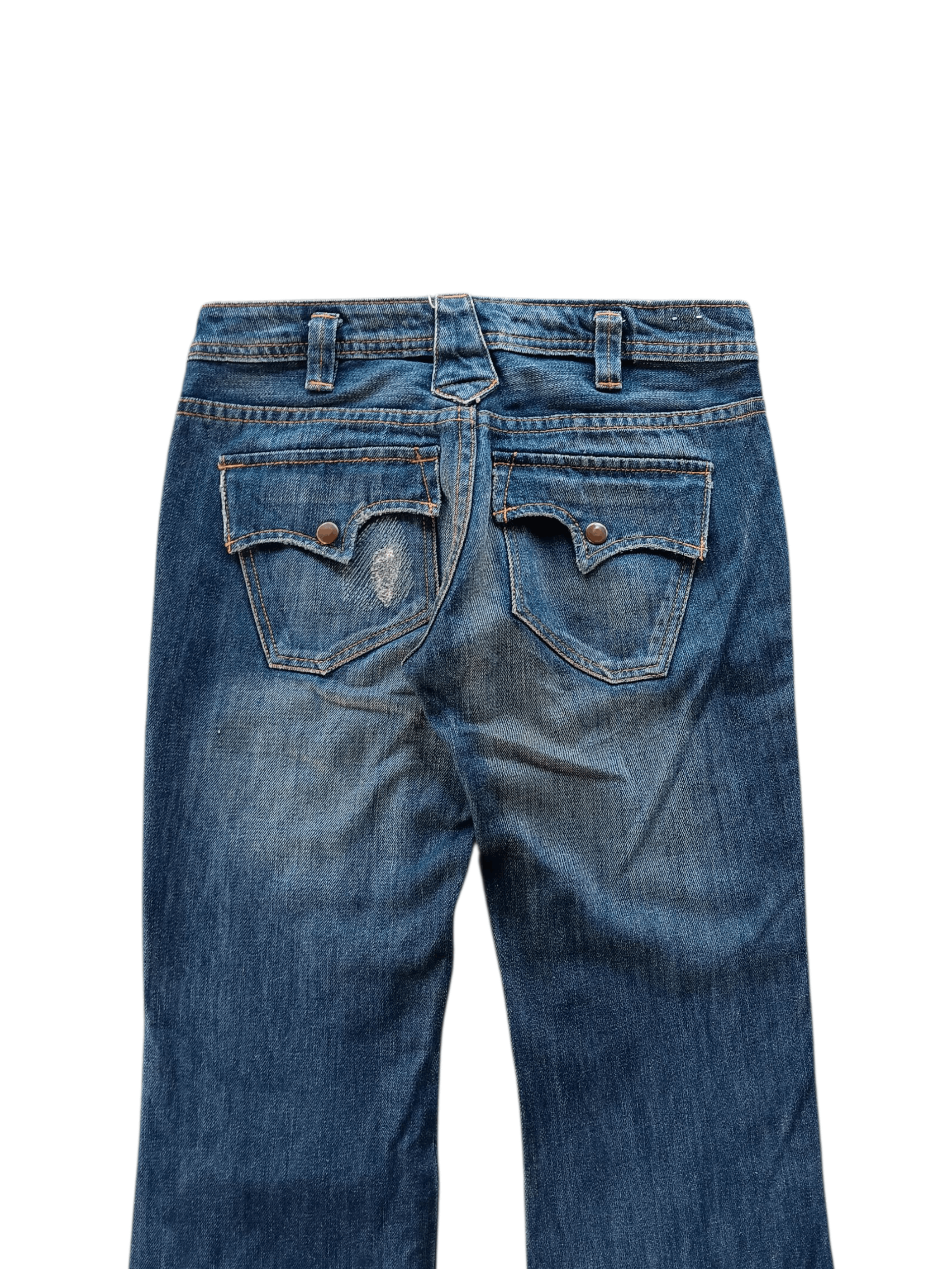 Vintage Big train boro stich flared low rise vintage jeans Size US 28 / EU 44 - 14 Thumbnail
